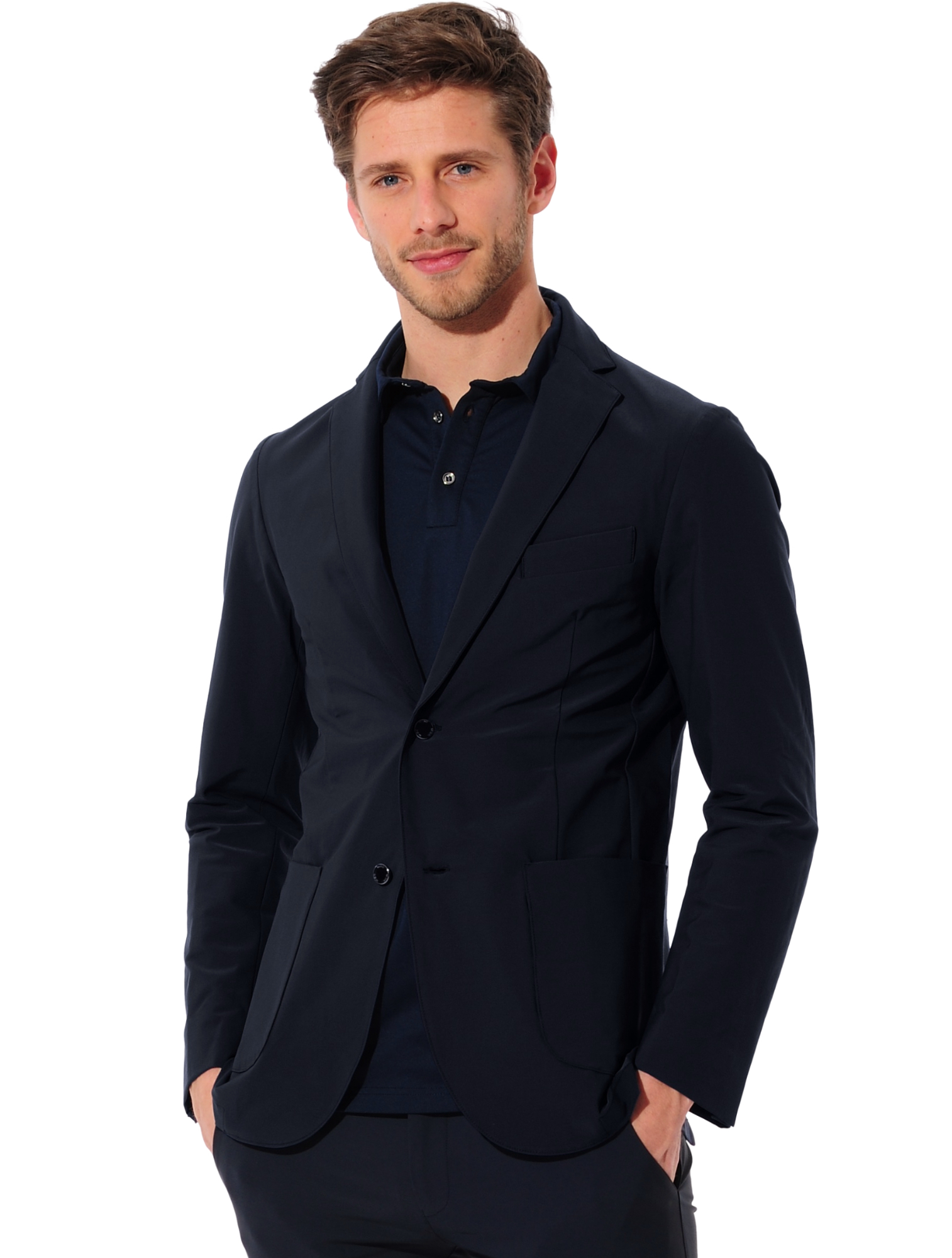 4way stretch sports jacket night blue 