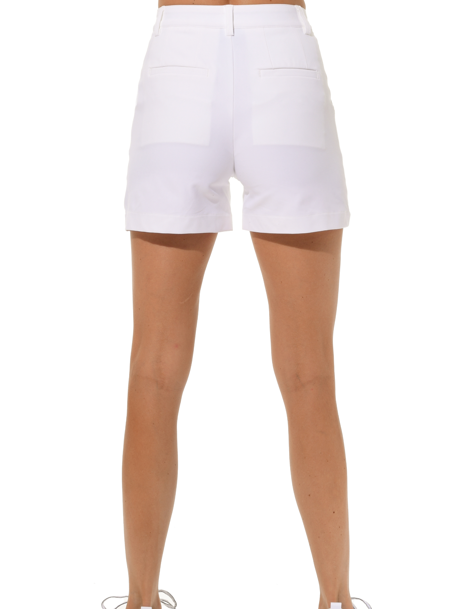 Bi-Stretch Gabardine Shorts white