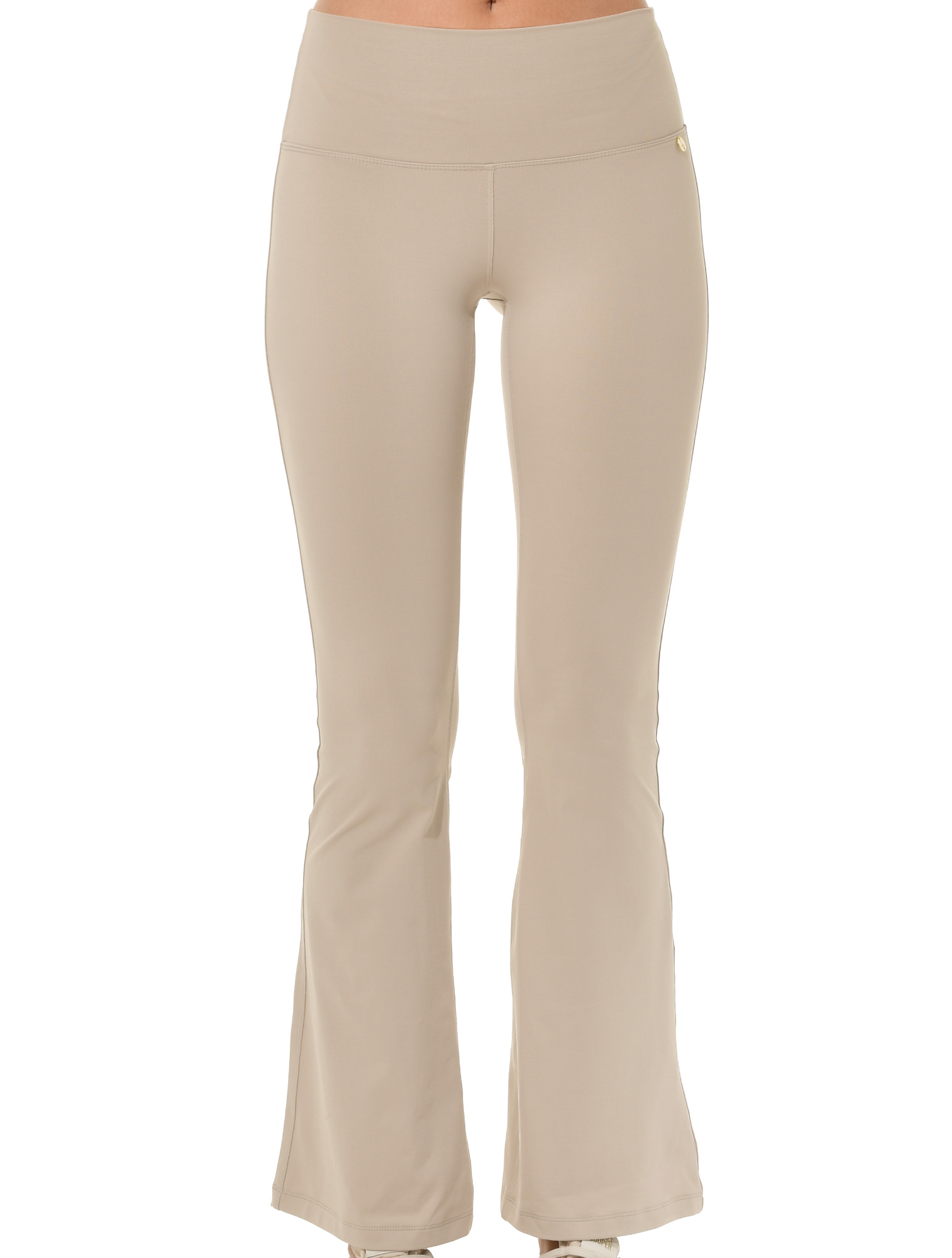 Jersey Flared Yoga Pants light taupe