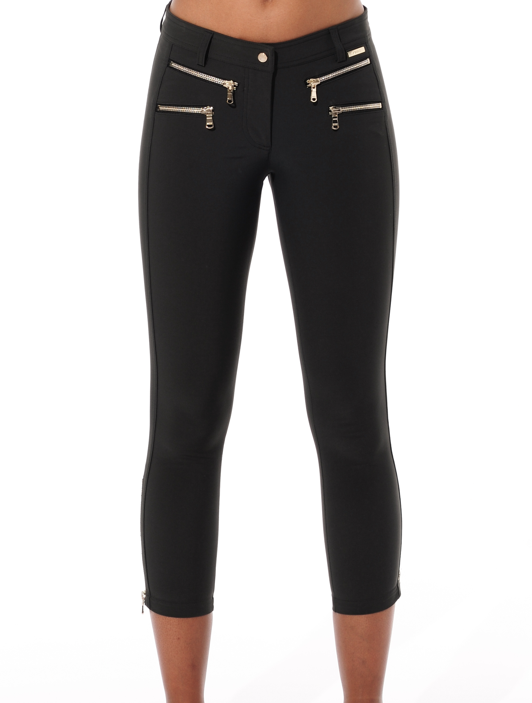 4way Stretch Double Zip Cropped Pants lava