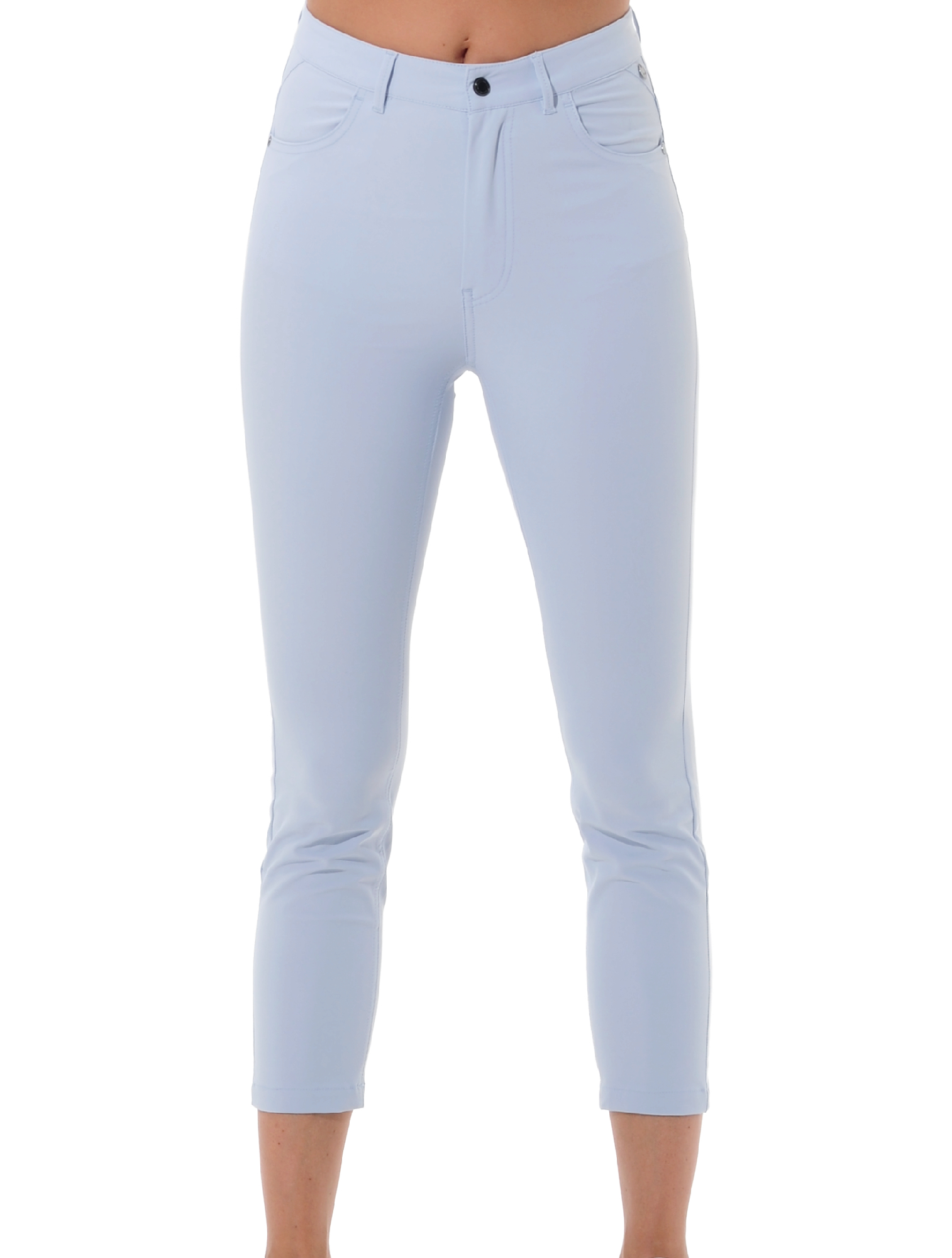 4way Stretch Cropped Skinny Jeans cloud