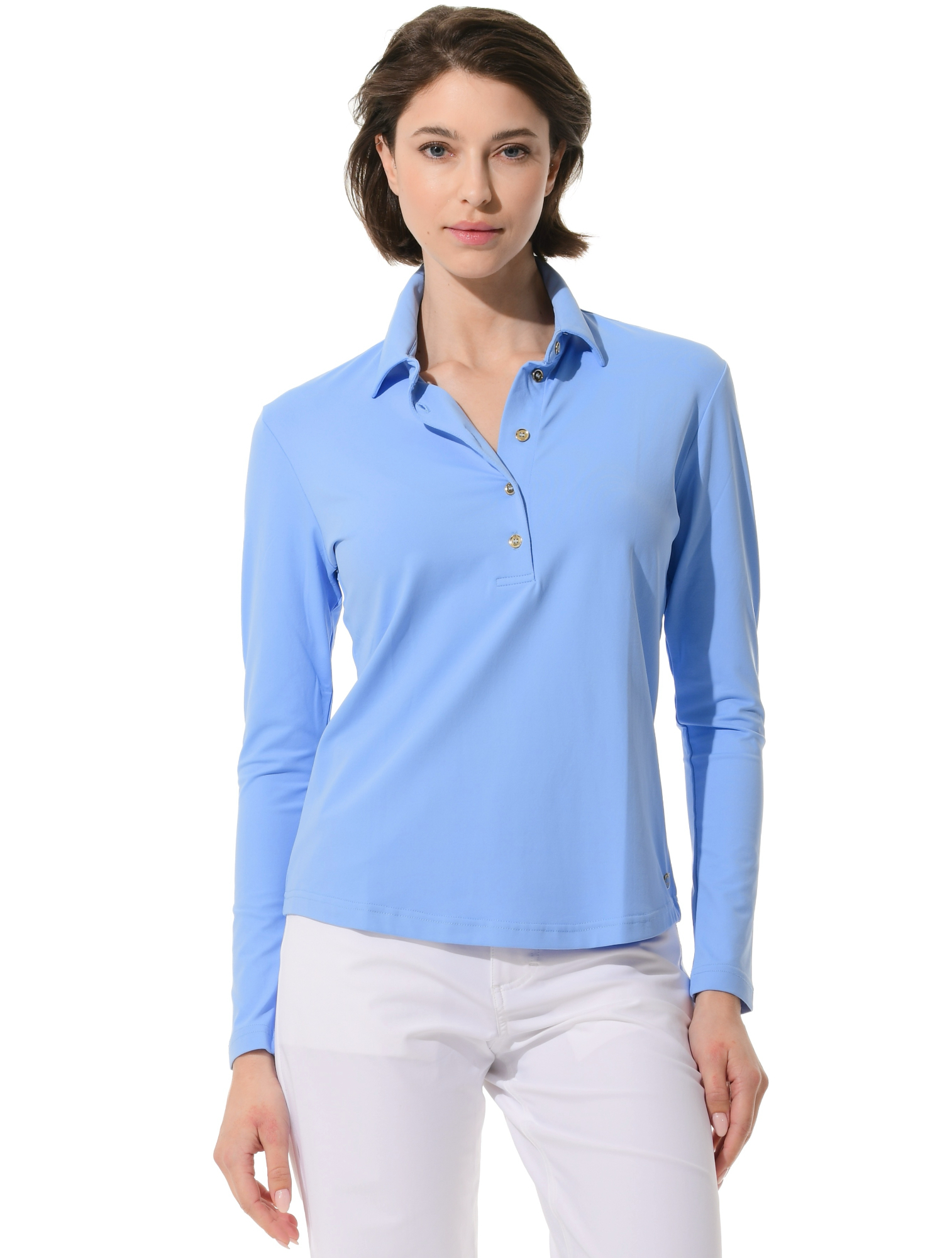 Jersey Golf Poloshirt baby blue
