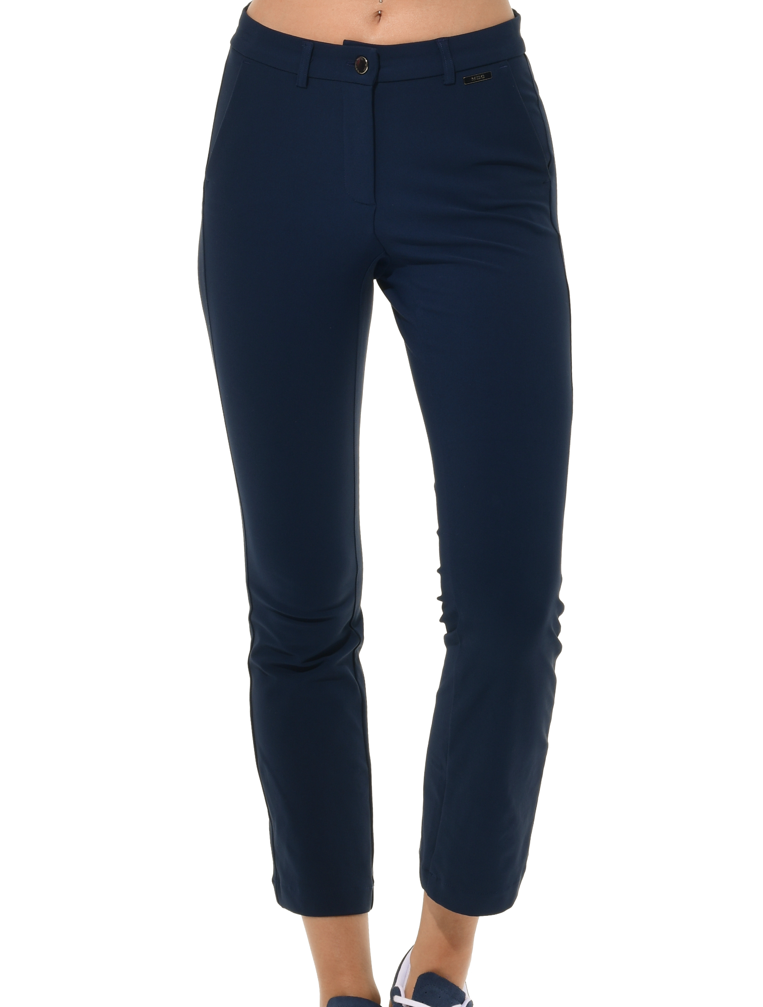 Bi-Stretch Gabardine Ankle Chinos navy