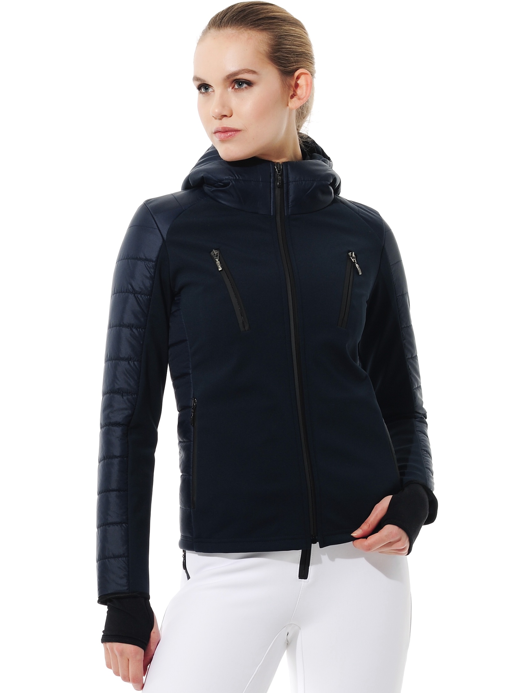 power stretch hybrid jacket navy 