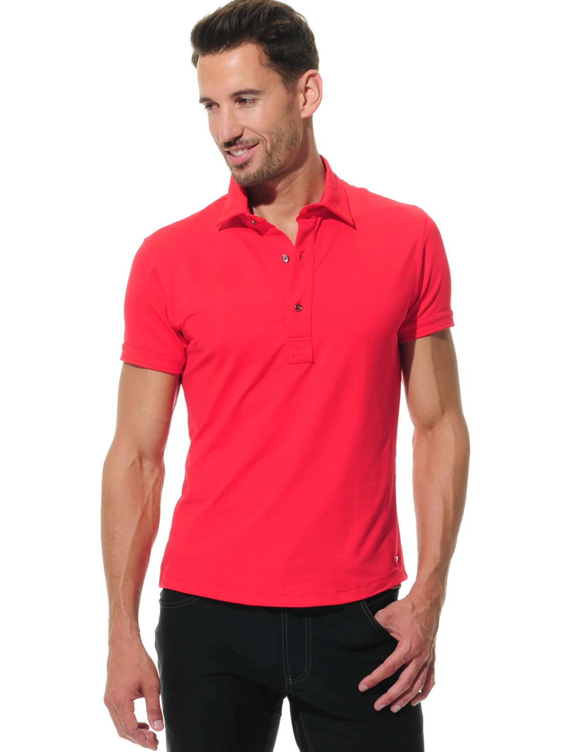 Jersey Golf Poloshirt red