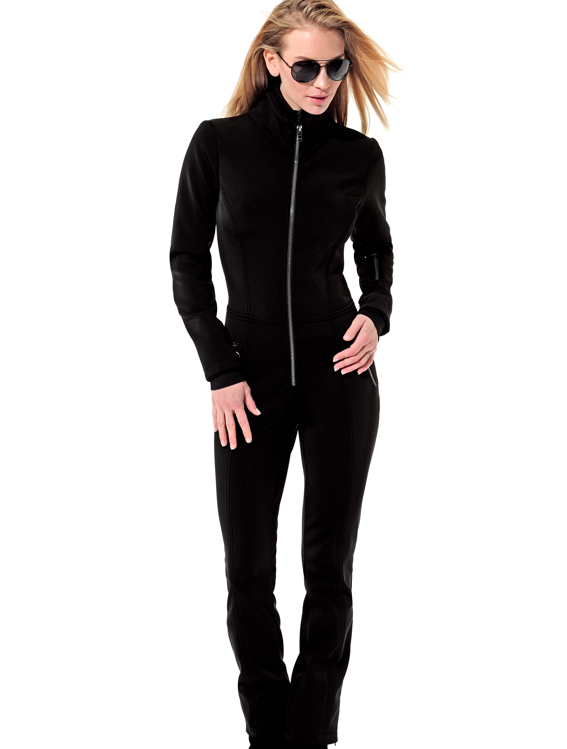 4way stretch ski jumpsuit black 