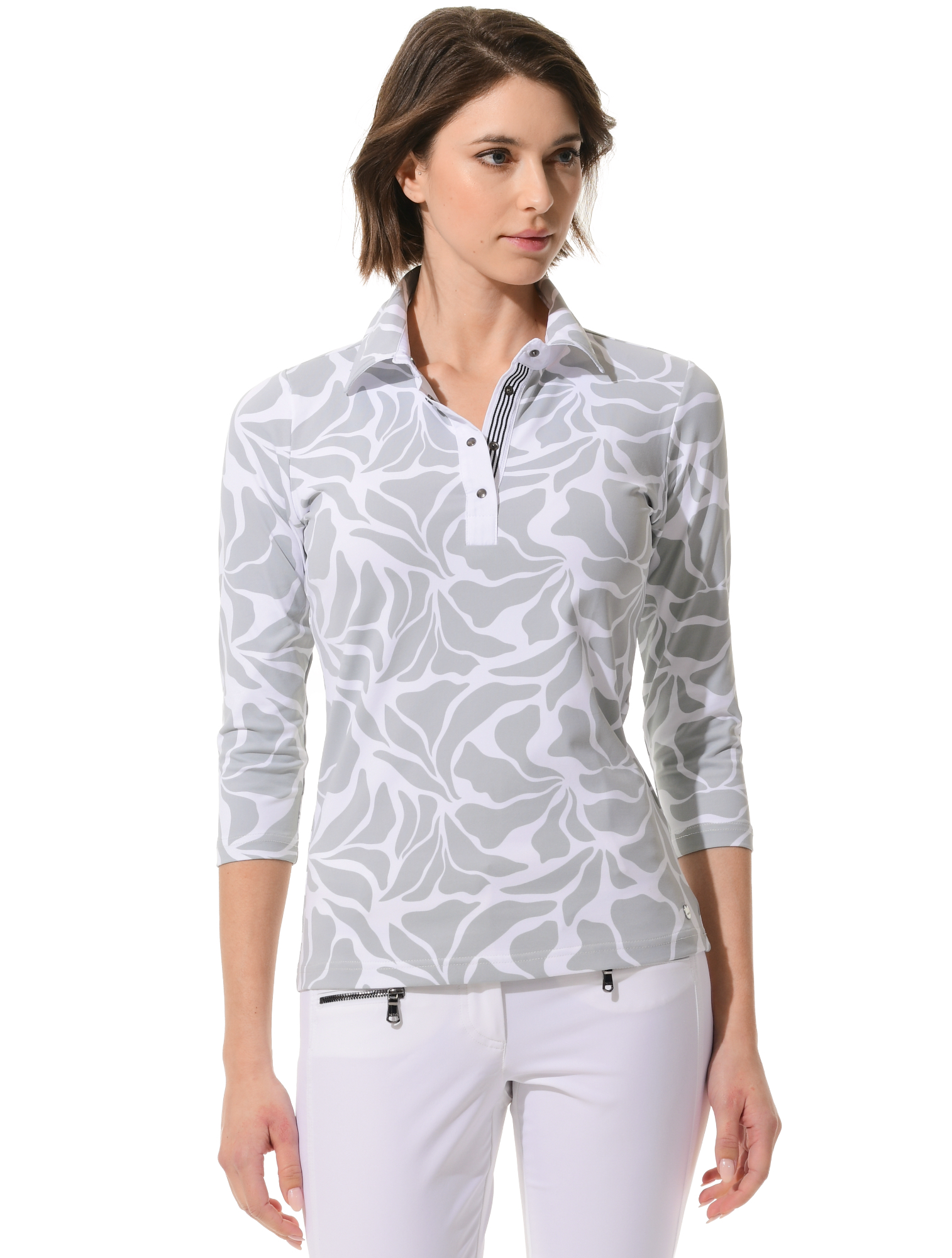 Matisse print golf polo shirt dolphin