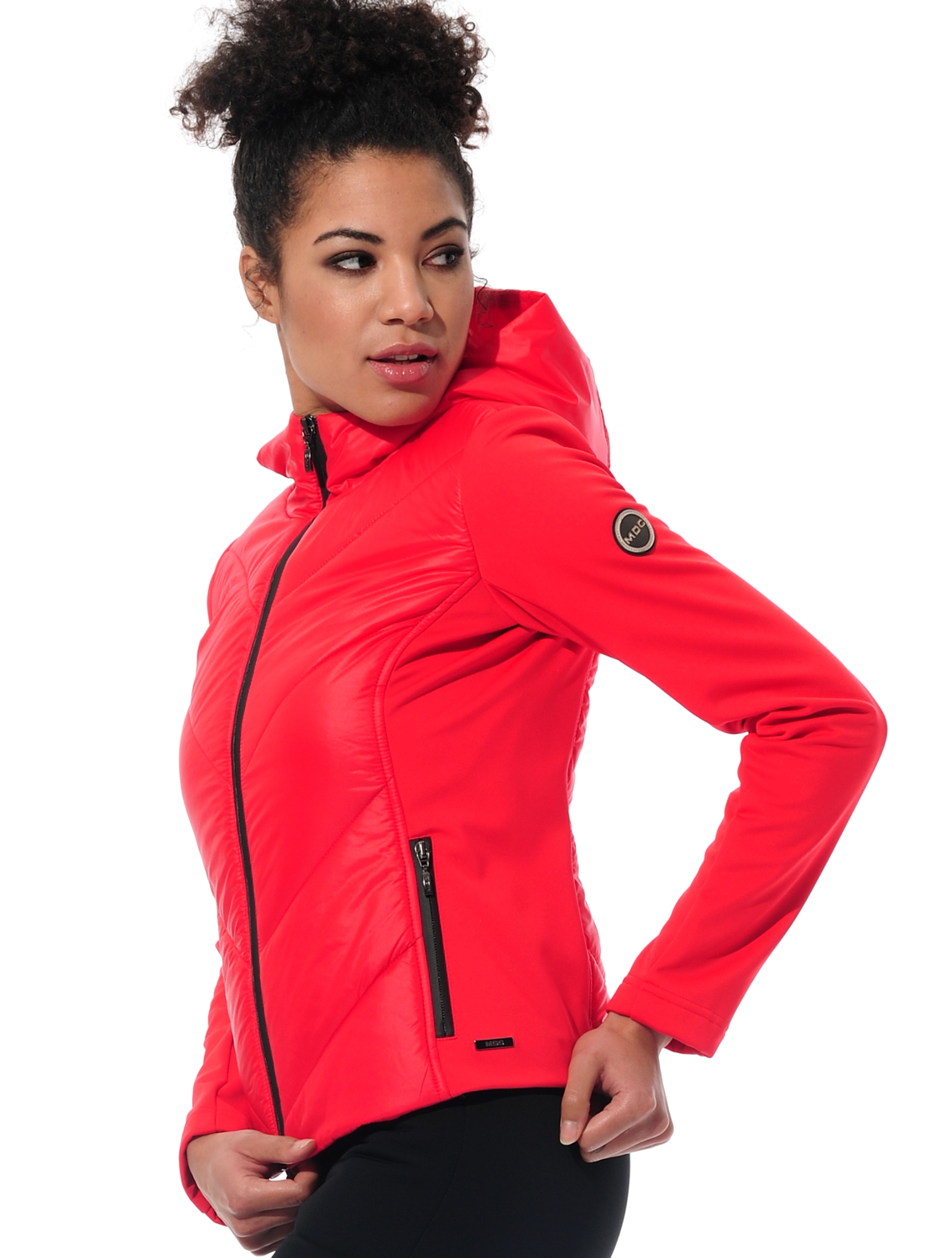 Power Stretch Kapuzenjacke red