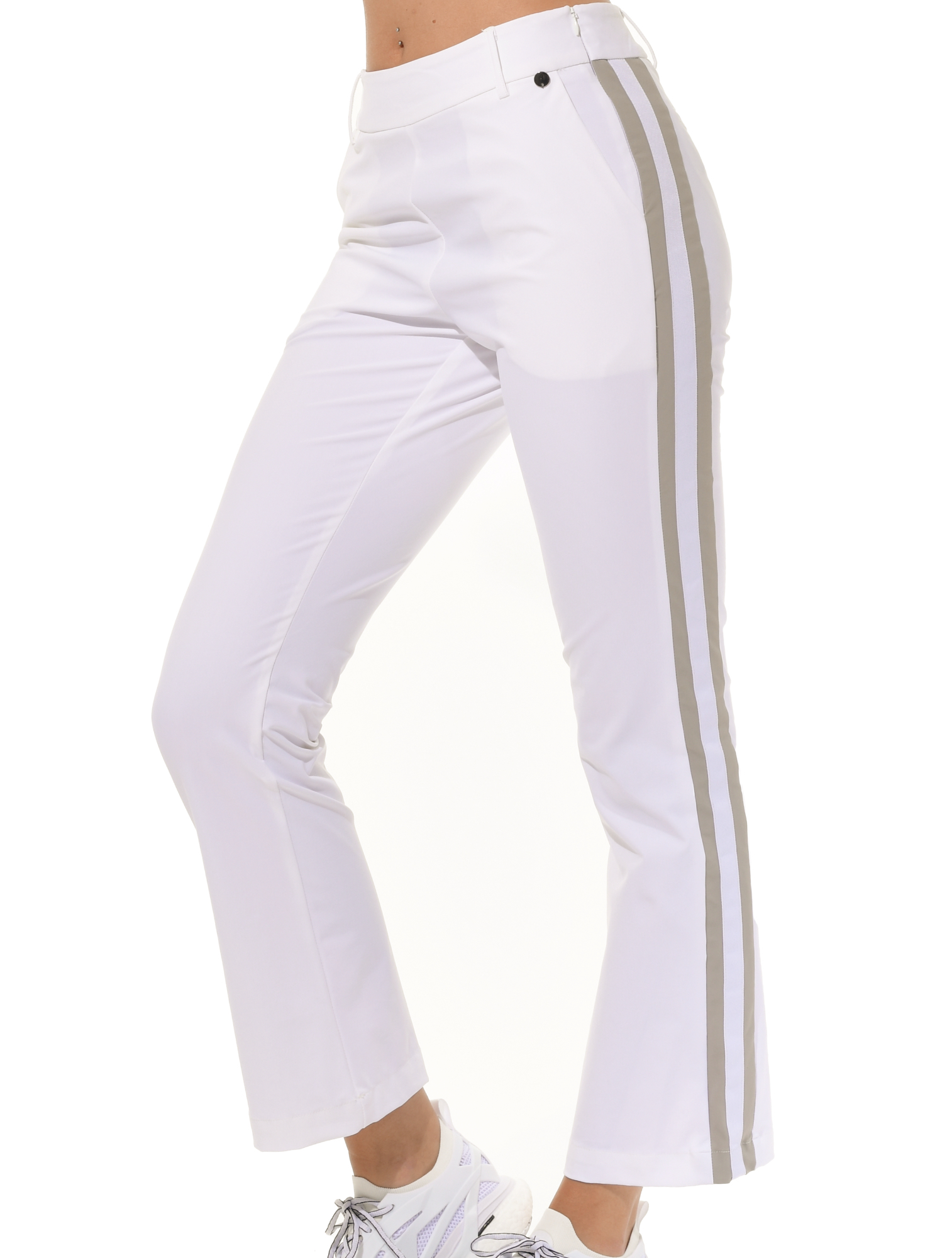 4way Stretch Golf Pants white/sage grey