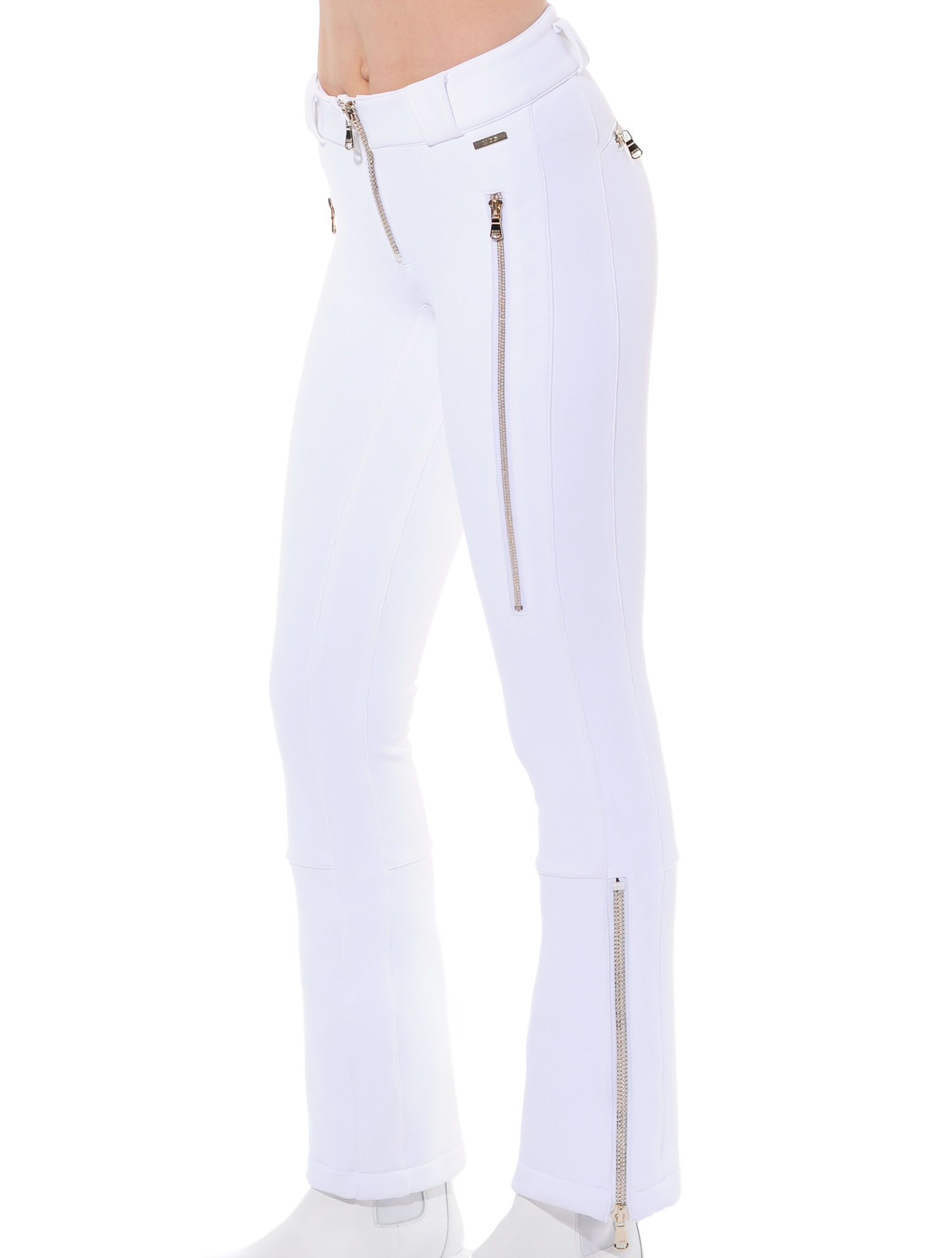 4way stretch jet pants white 