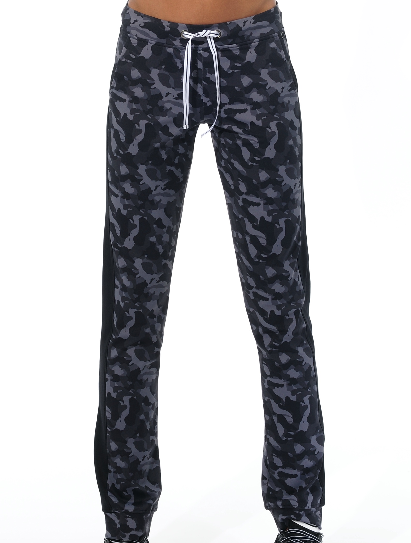 Camouflage Print Track Pants black