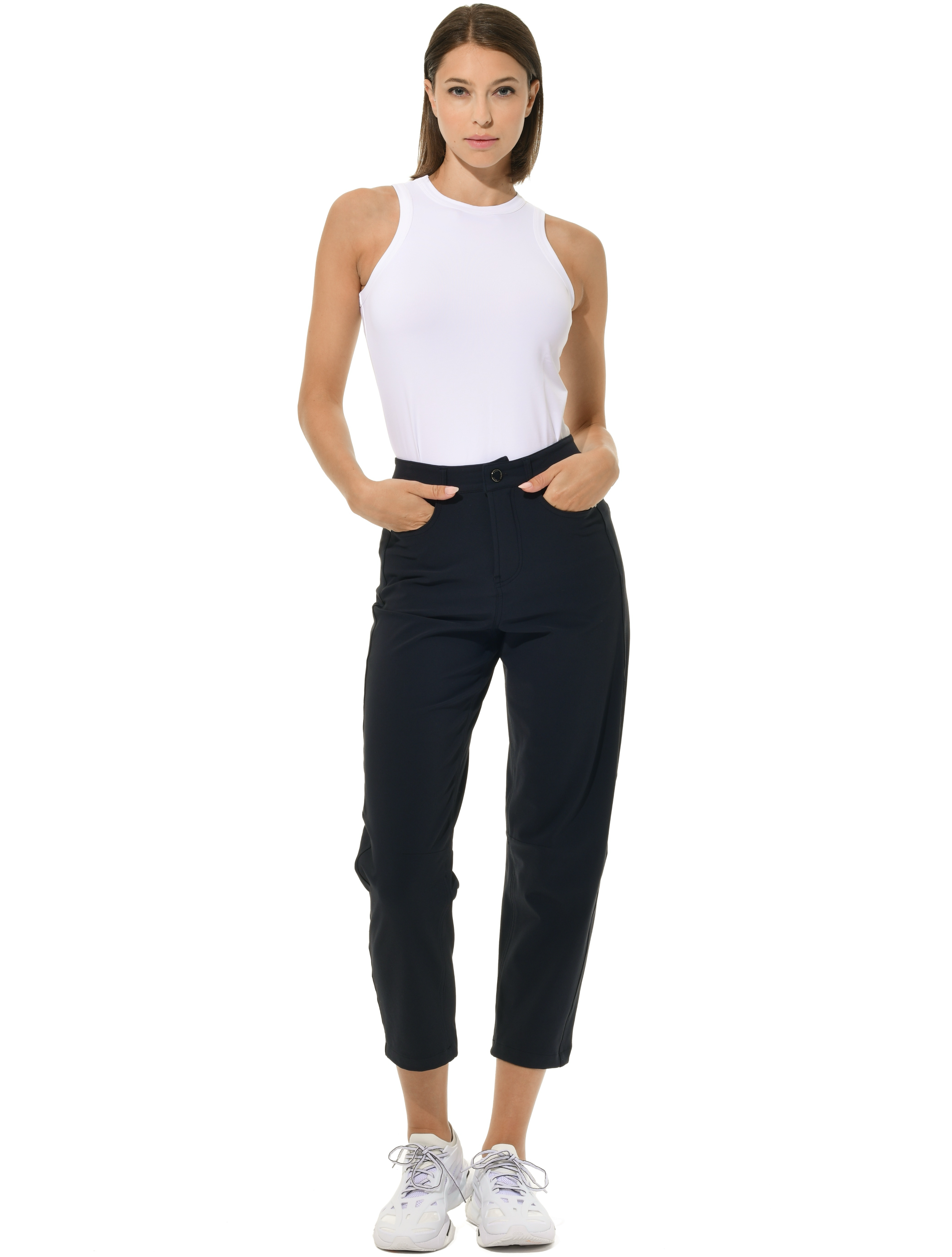 Bi-Stretch Gabardine Barrel Pants night blue