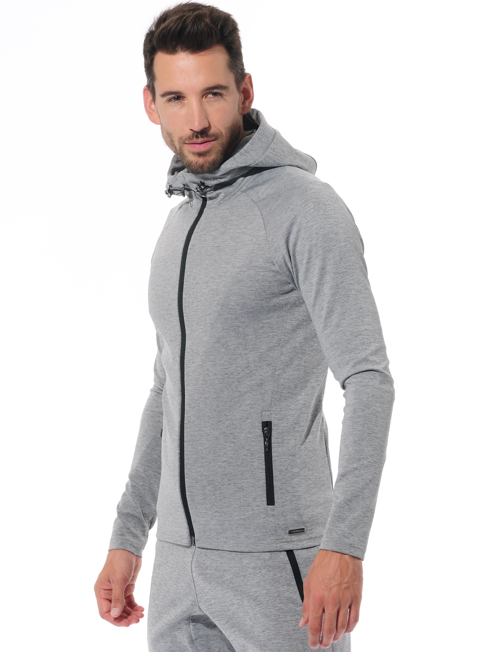 Hoodie grey melange