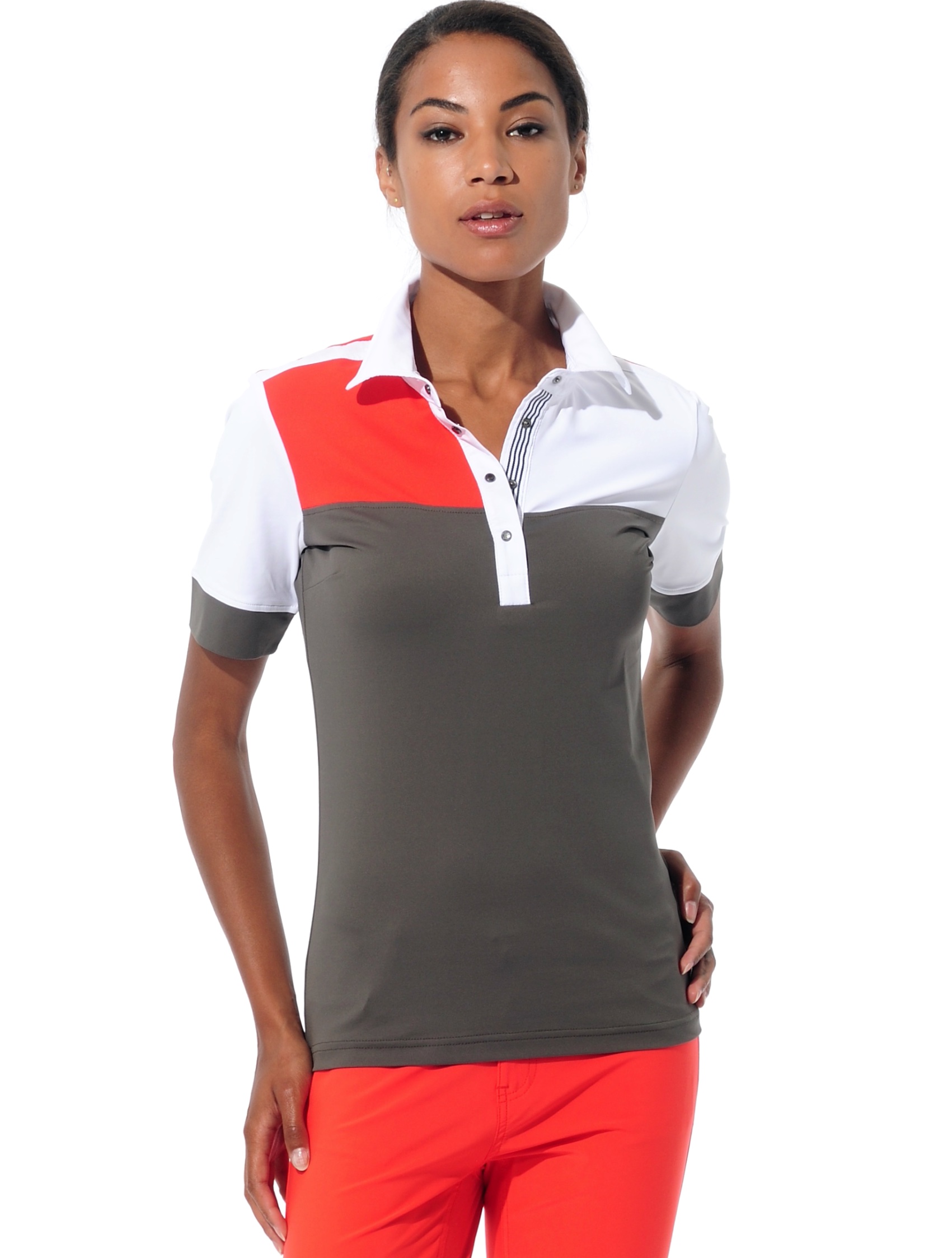 Meryl polo shirt stone/grapefruit 