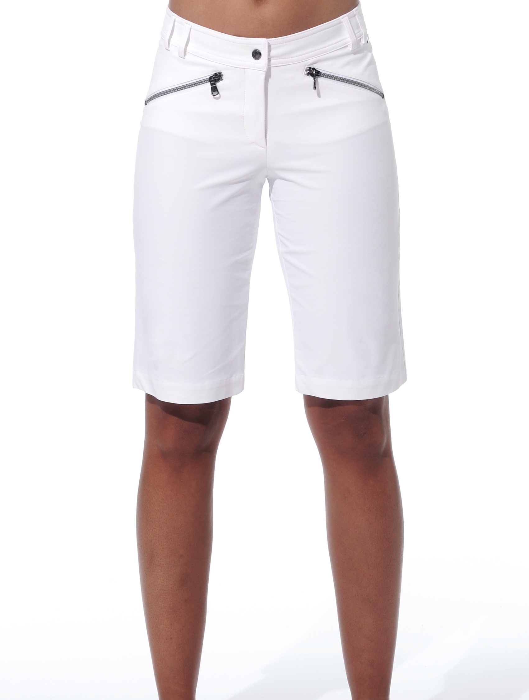 4way stretch bermuda shorts white 