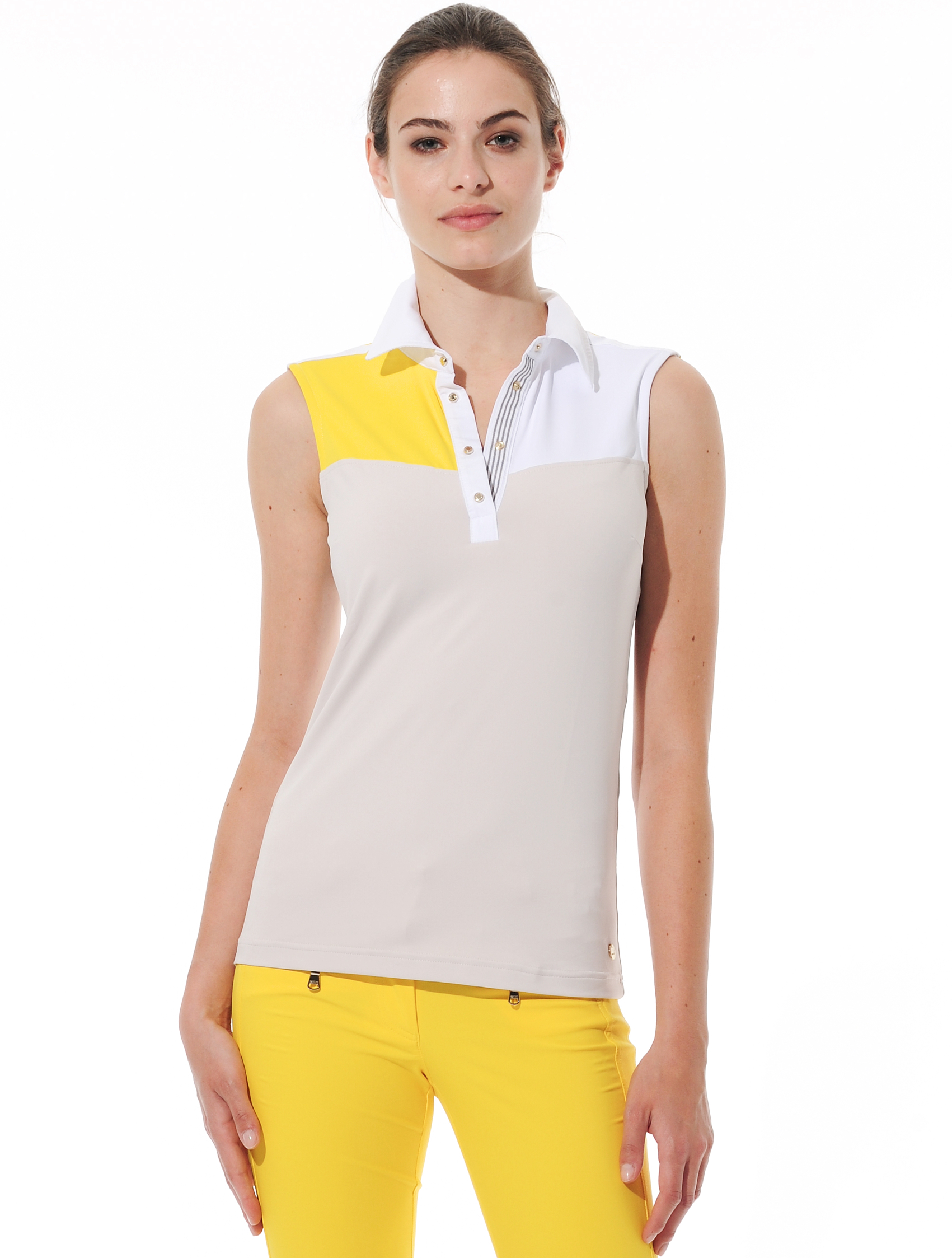 Meryl polo shirt linen/sun 