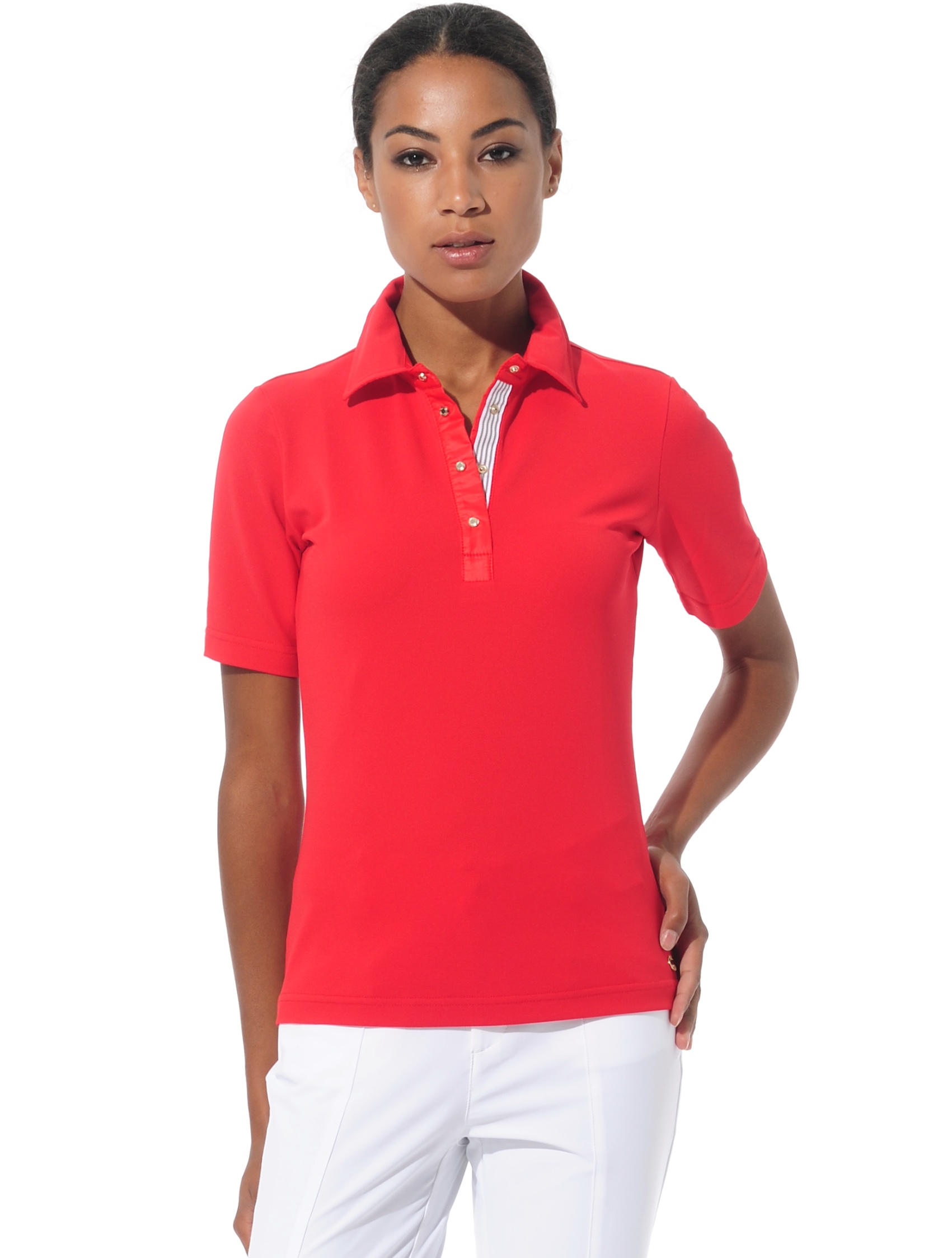 Pique golf polo shirt red 