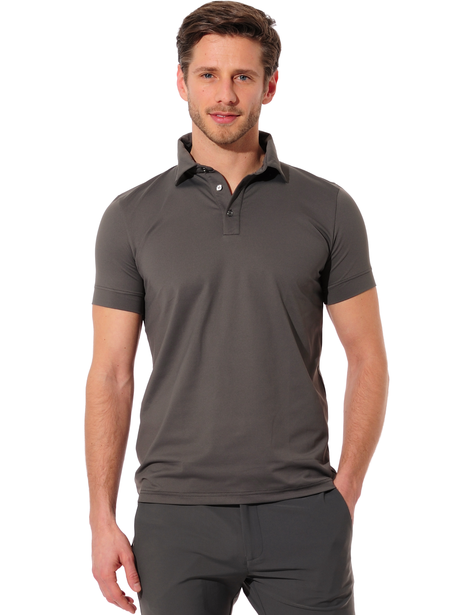 Jersey golf polo shirt stone 