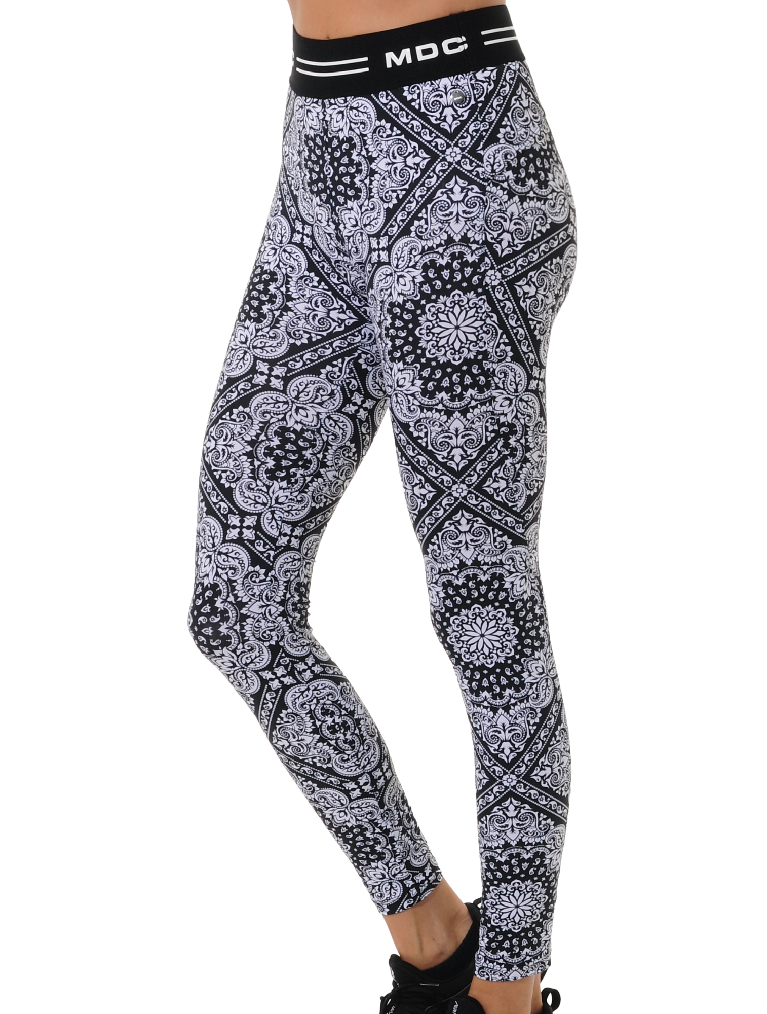 Bandana print tights black/white