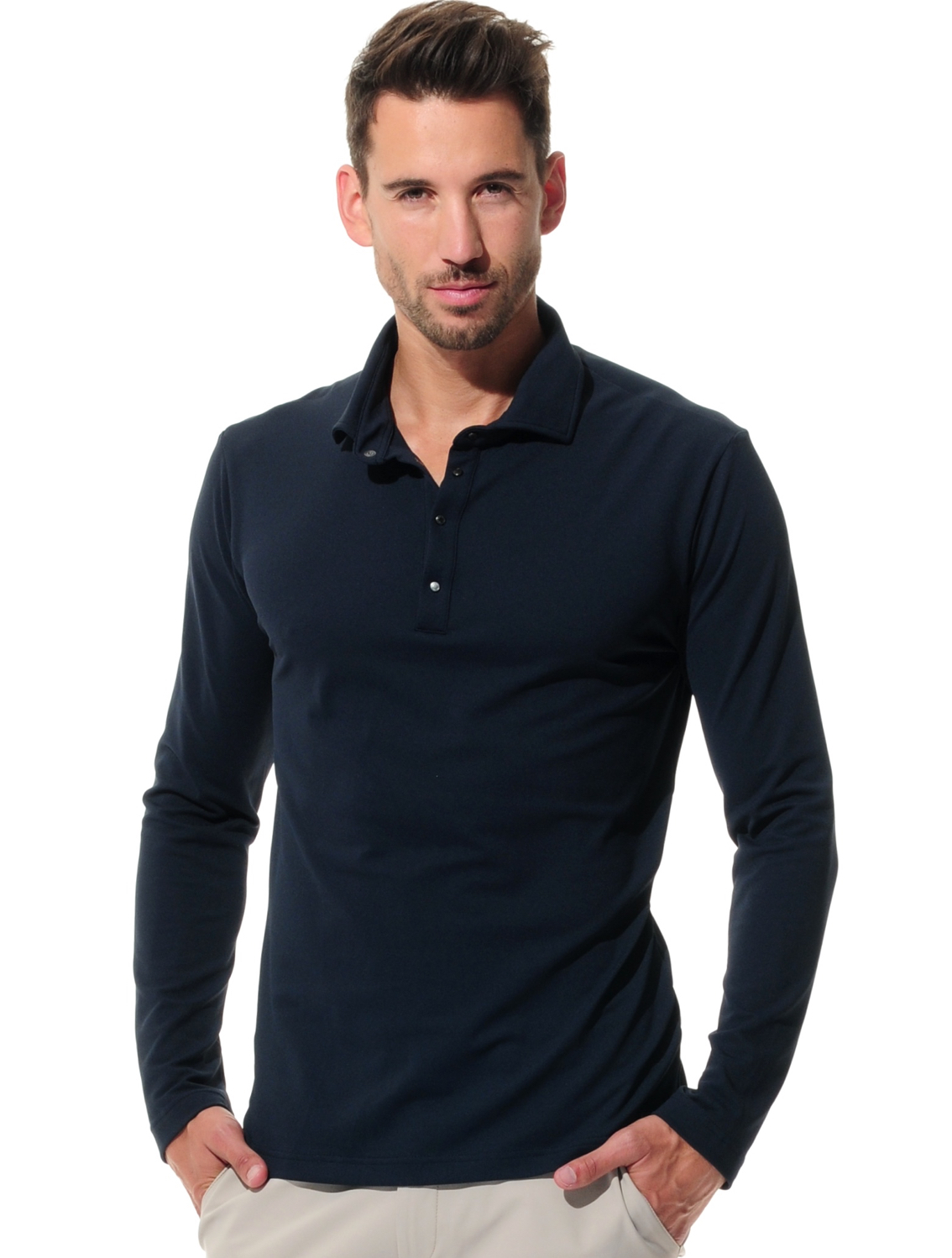 pique polo shirt night blue 