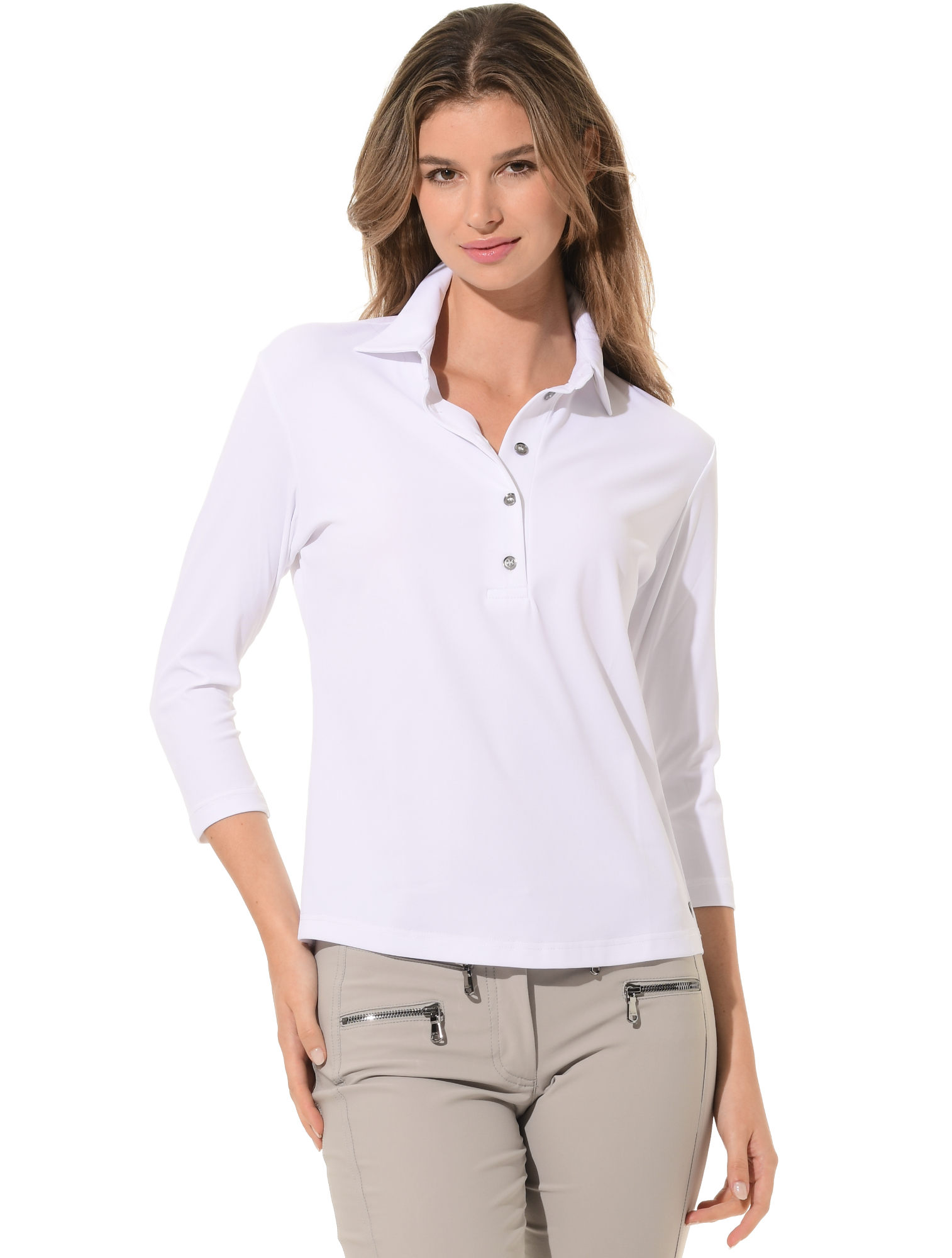 Micro Piqué Golf Poloshirt white