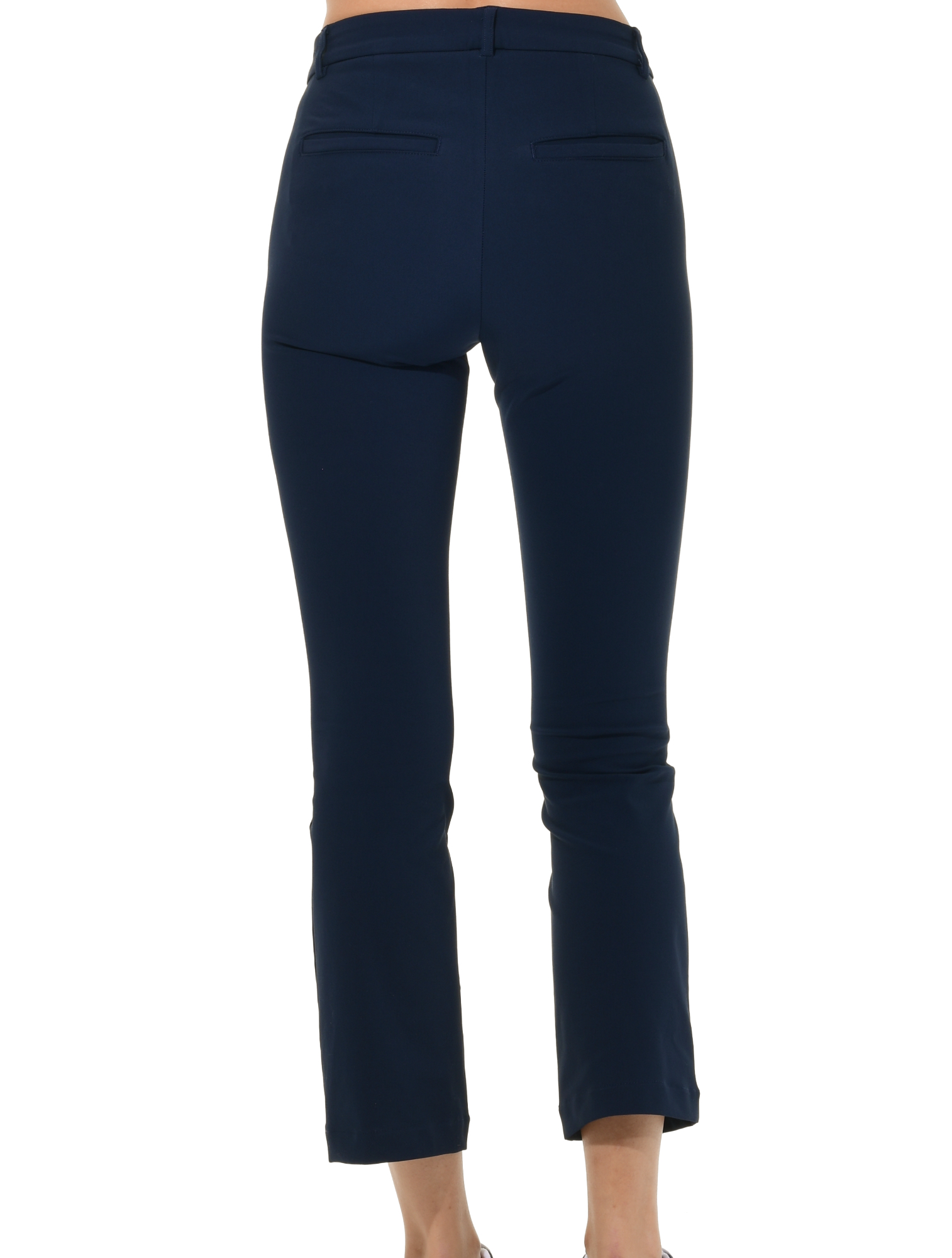 Bi-Stretch Gabardine ankle chinos navy