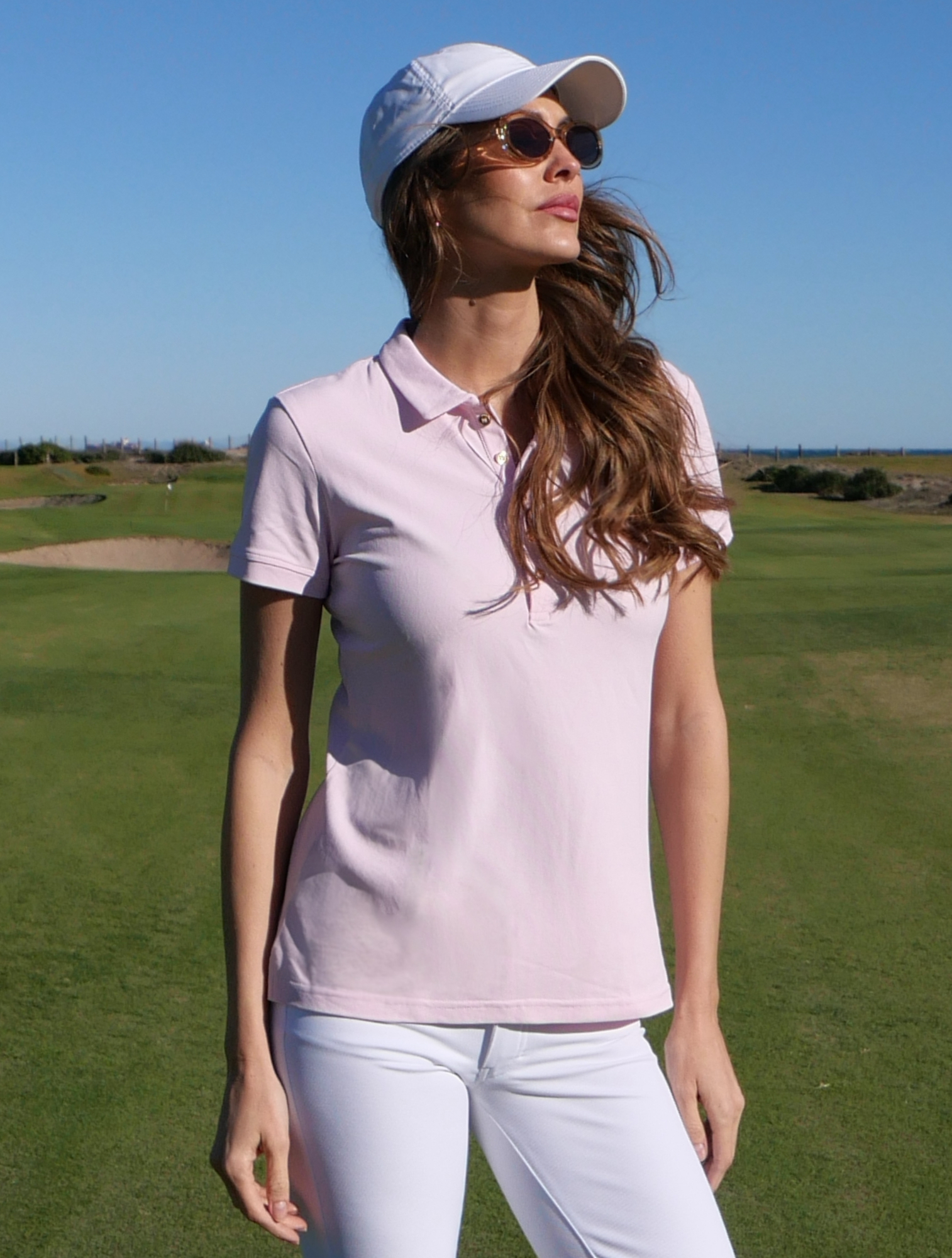 Pique golf polo shirt macaron