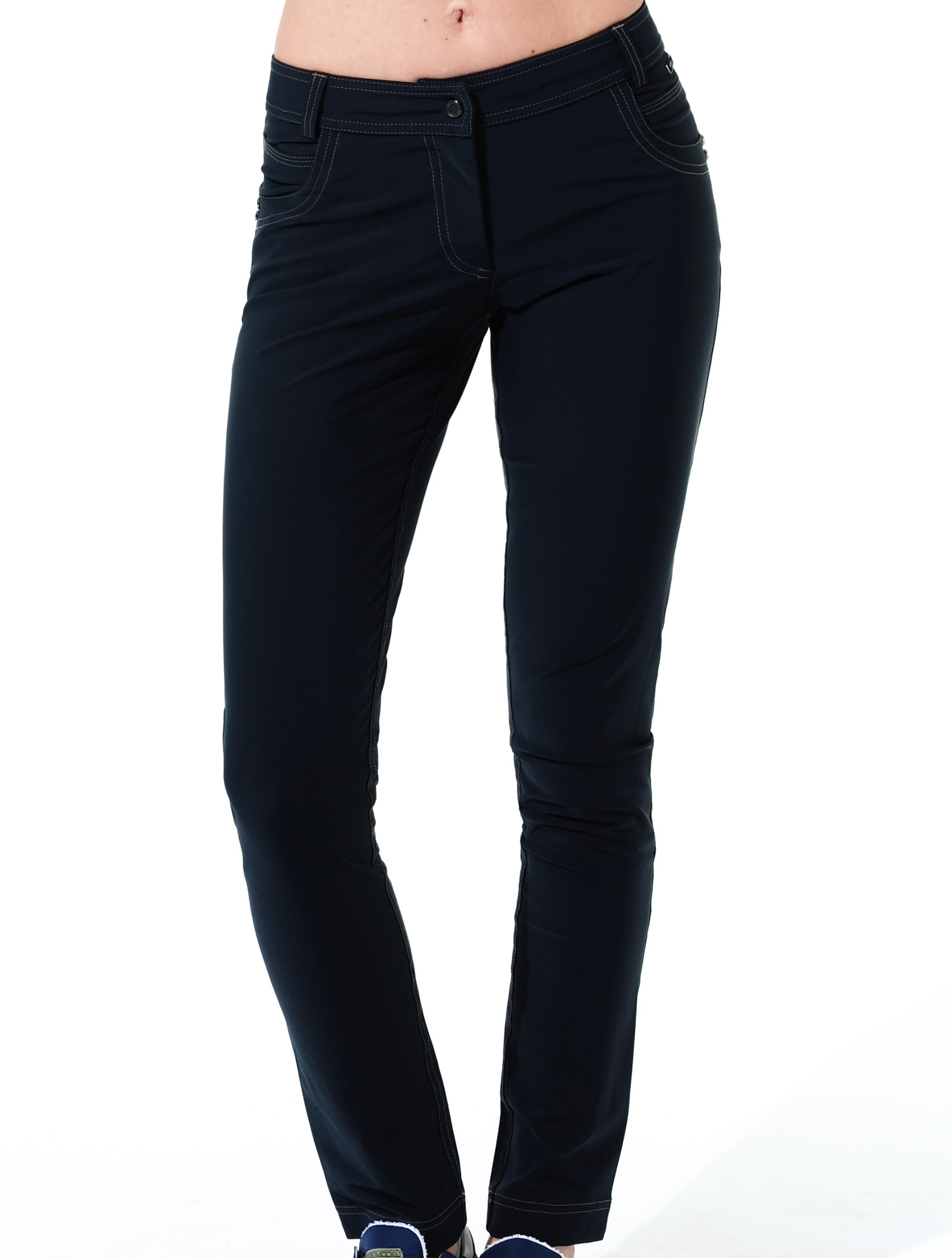 4way stretch ankle pants night blue 
