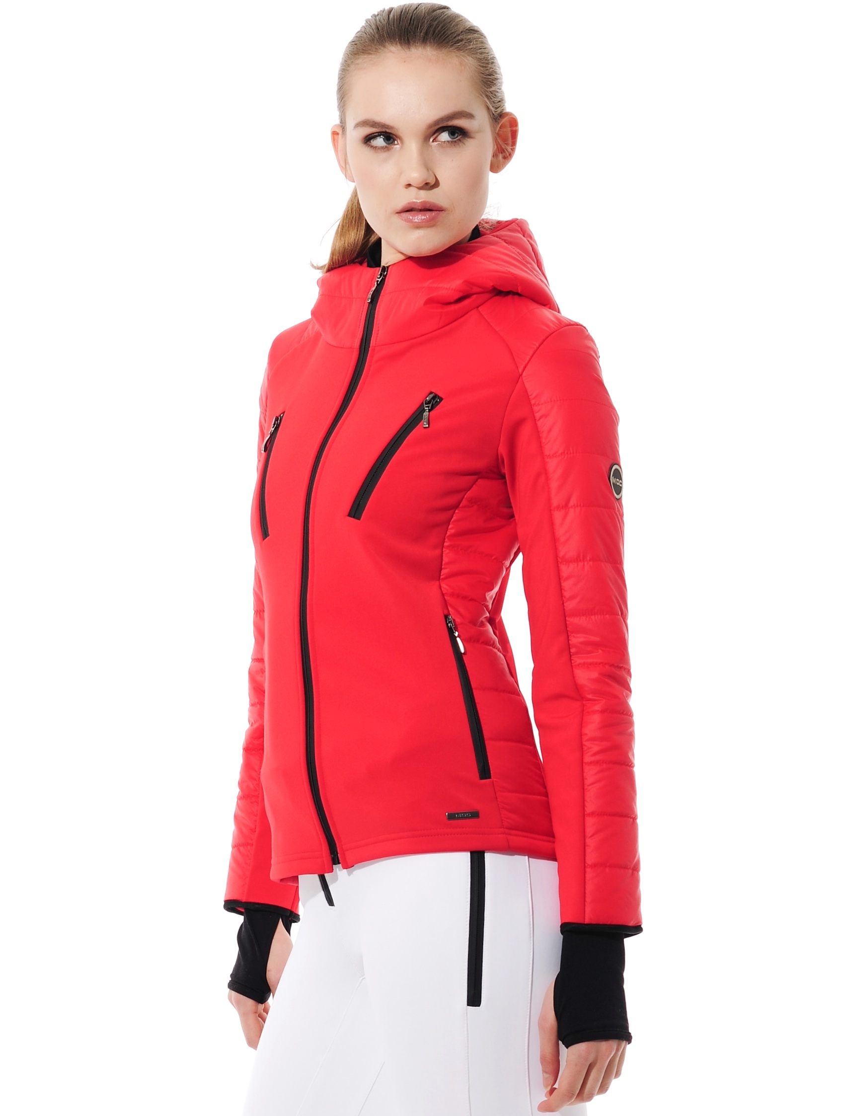 power stretch hybrid jacket red 