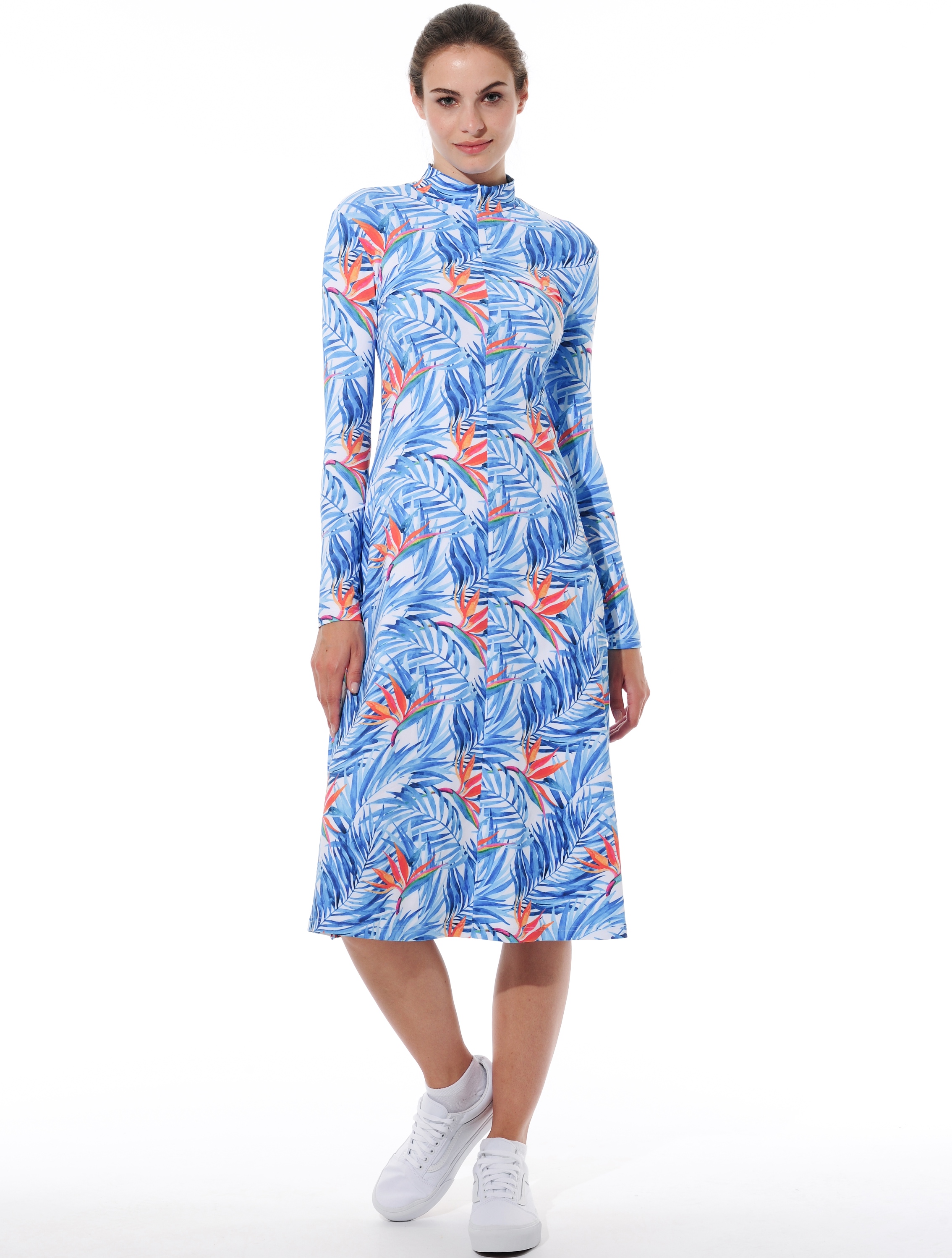 print midi dress ibiza 