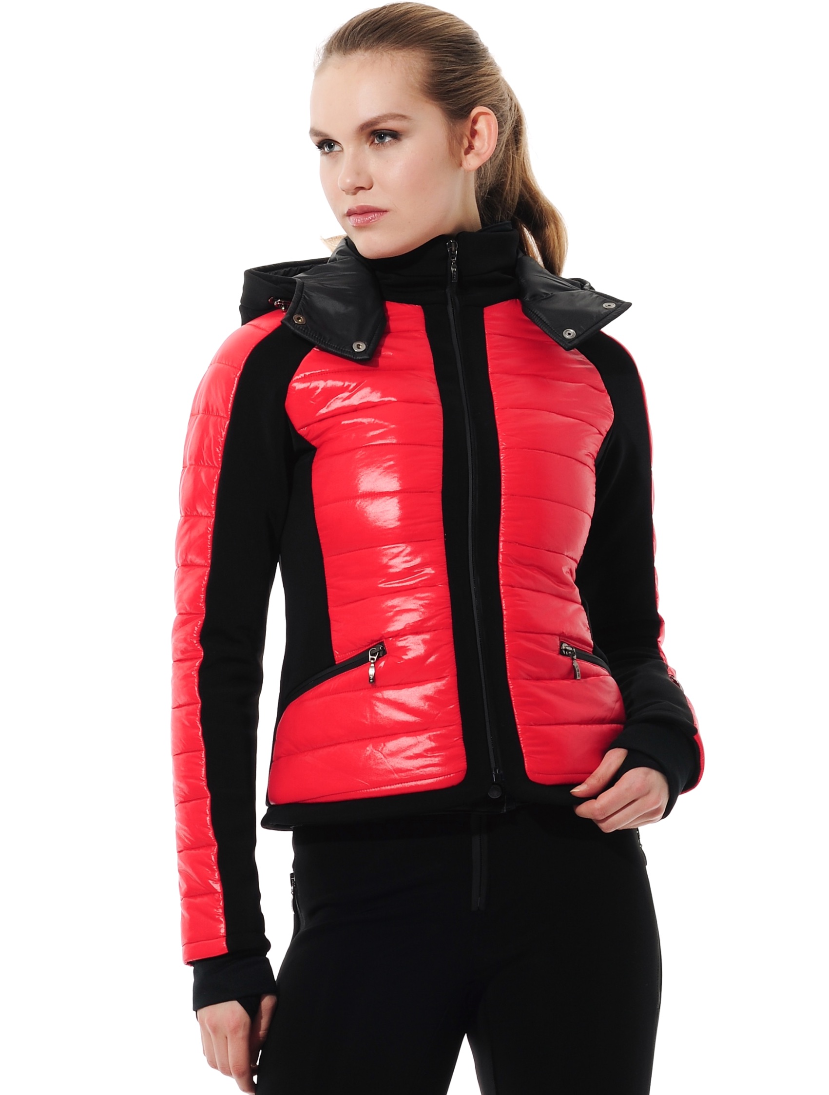 ski jacket red/black 