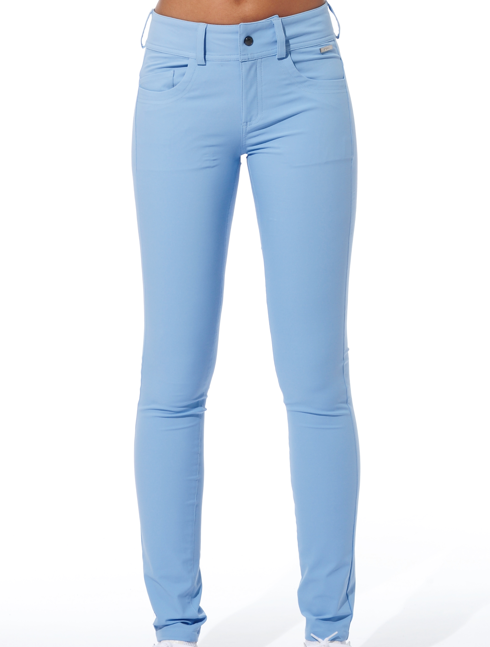 4way Stretch Skinny 5pockets baby blue