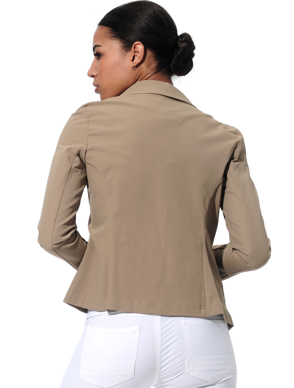 4way stretch blazer chestnut 