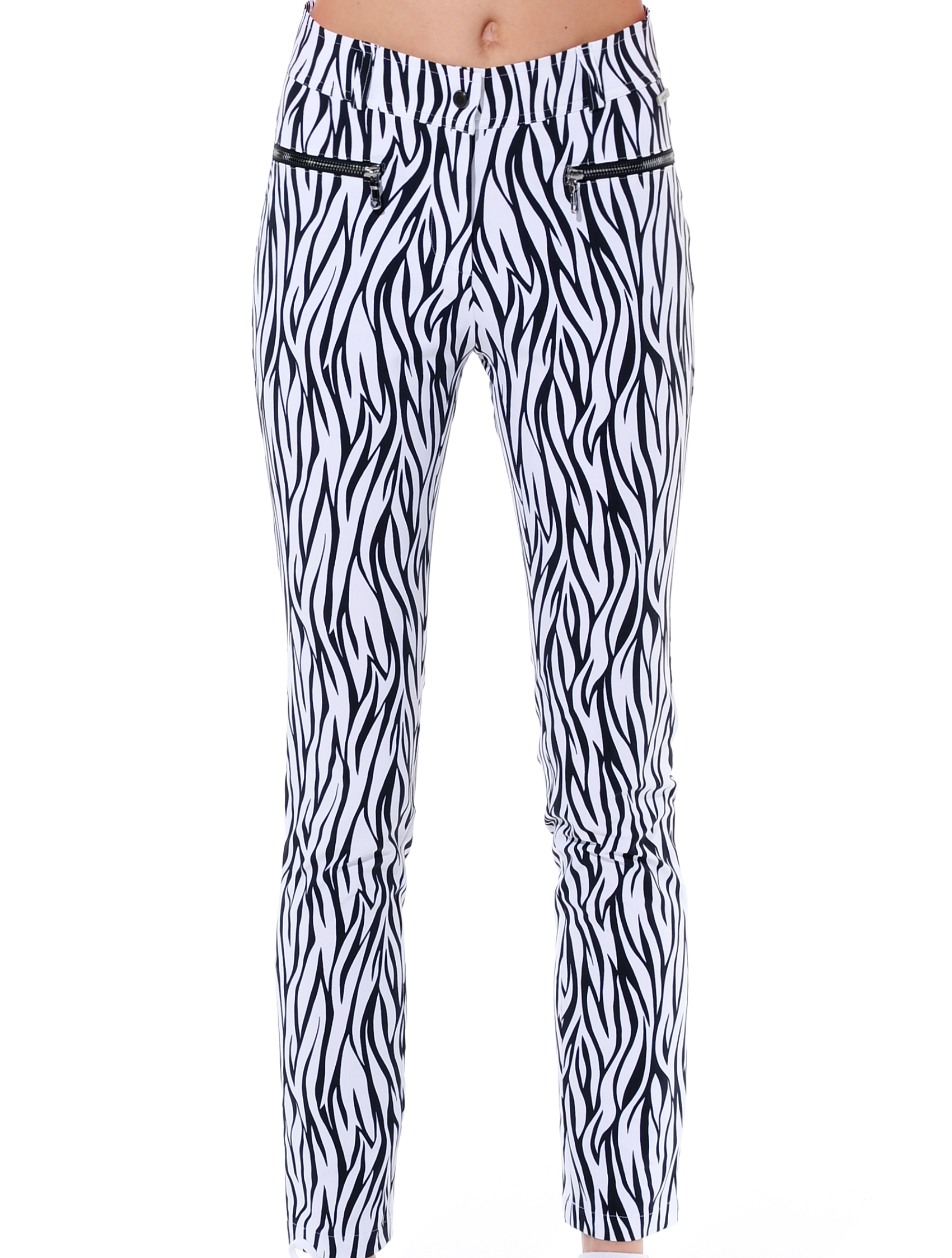 Zebra Skin print jeggings black/white 