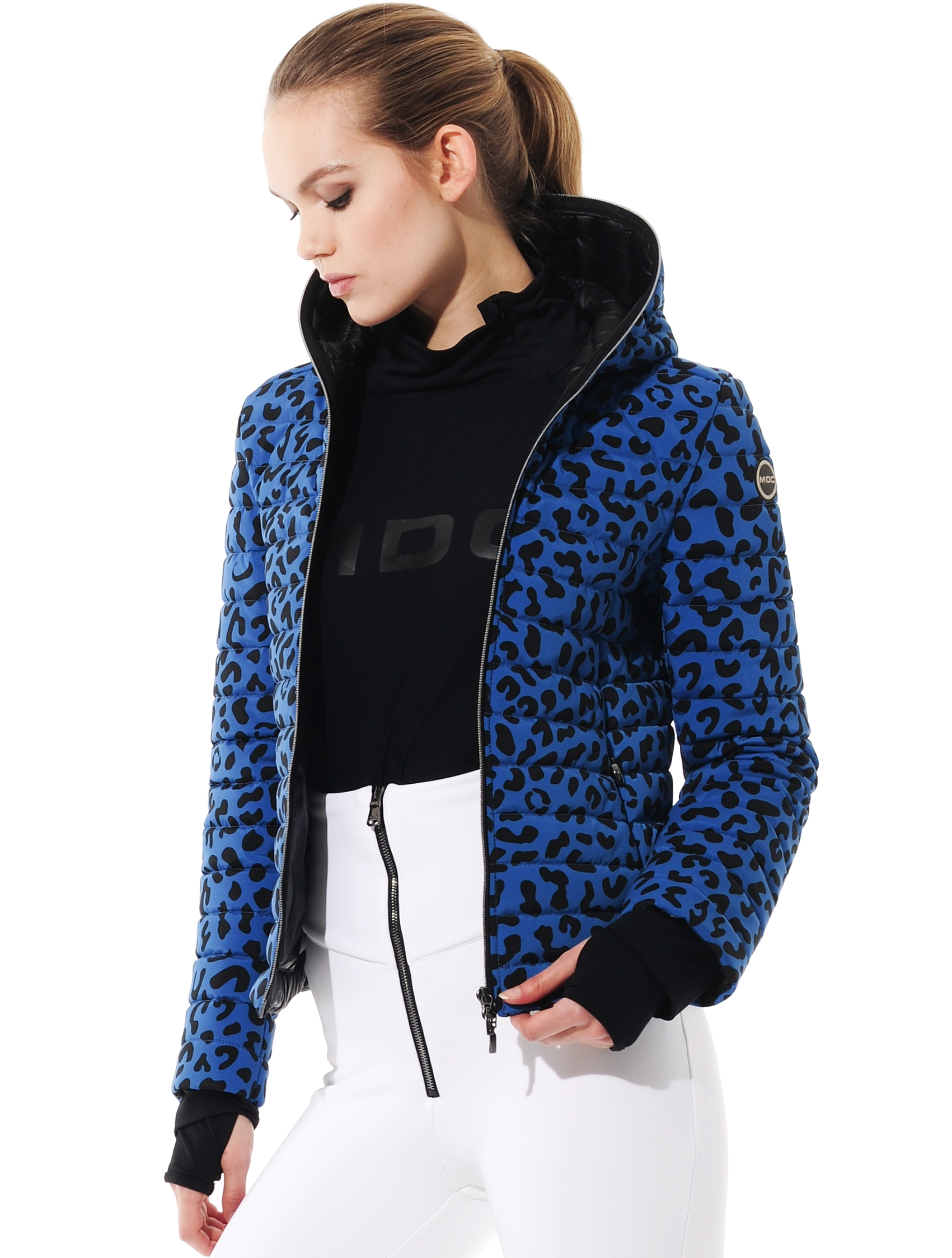 Jaguar print puffer jacket ibiza 