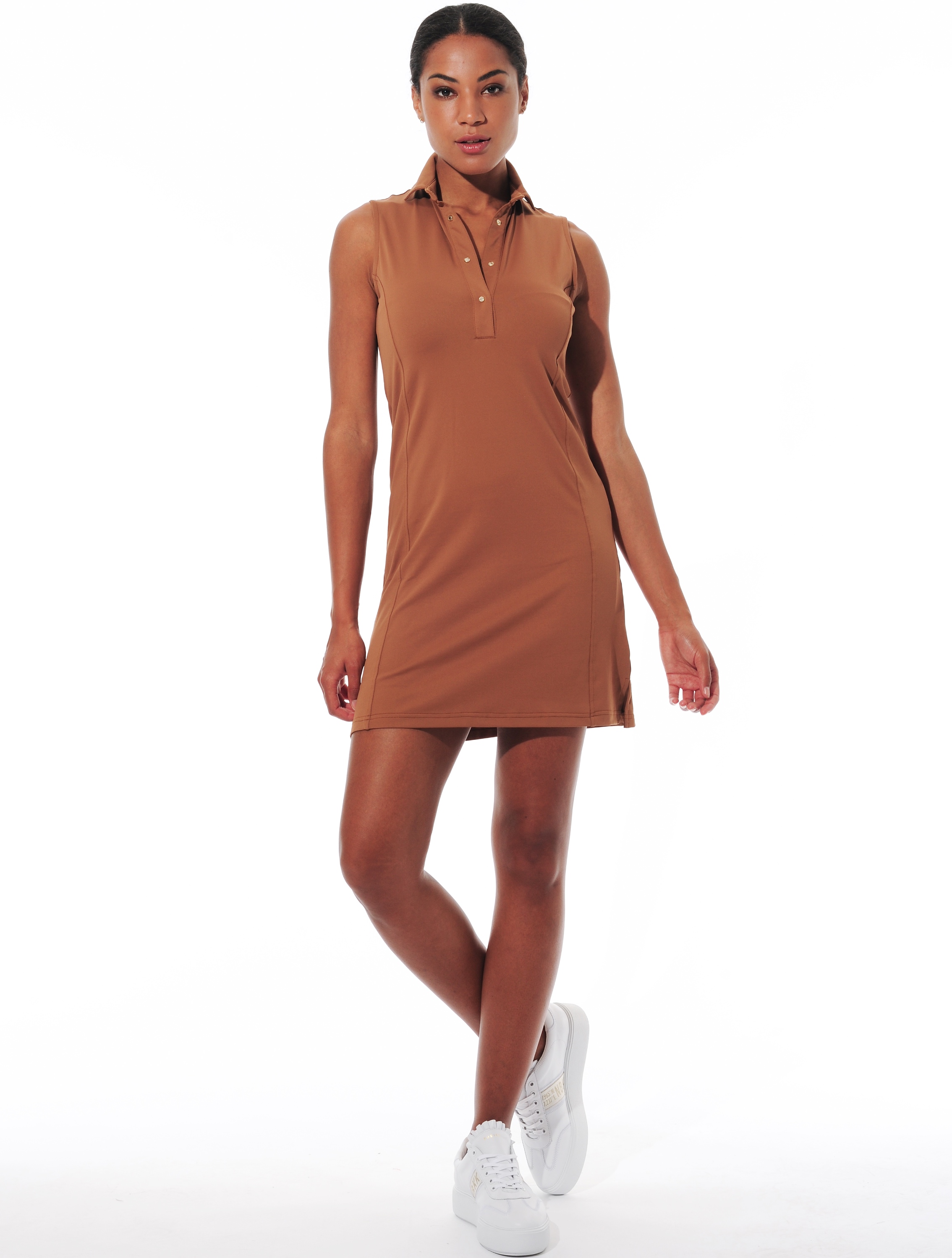 Meryl polo dress ocre 