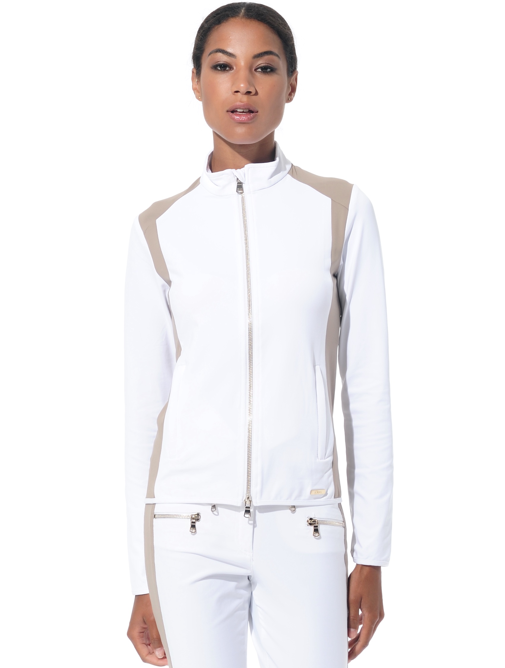 Meryl jacket white/taupe 