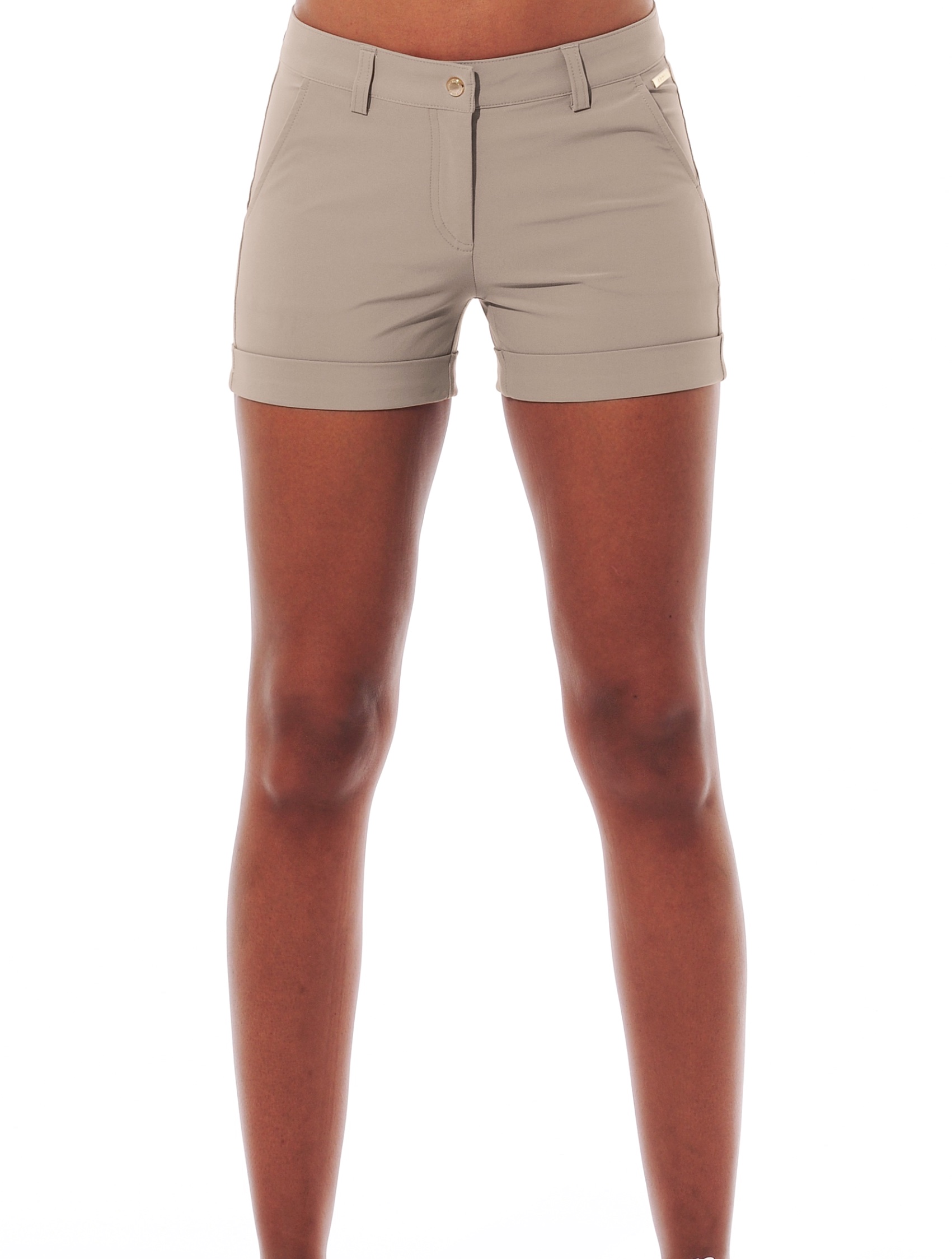4way stretch short shorts taupe 