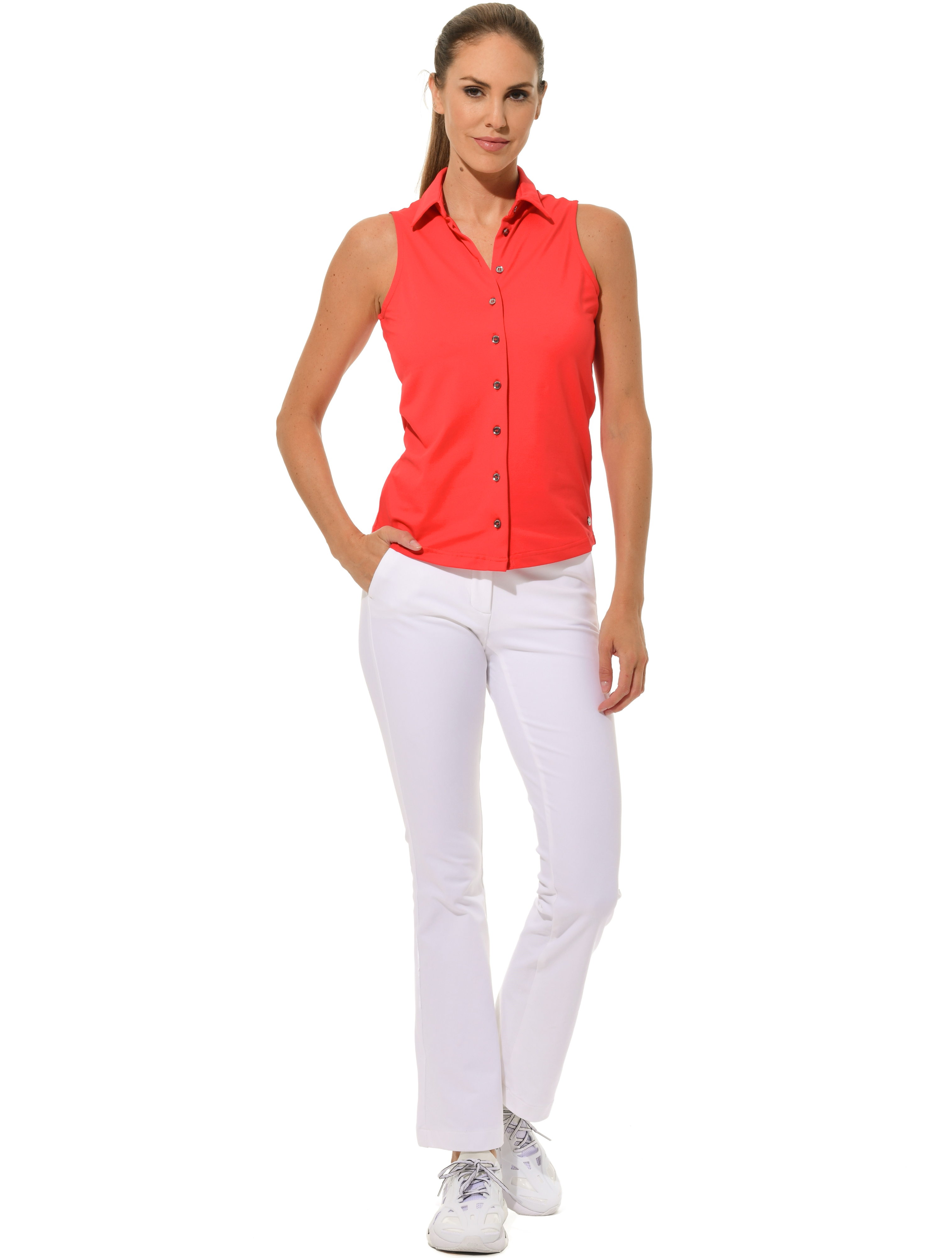 Jersey Golf Poloshirt red