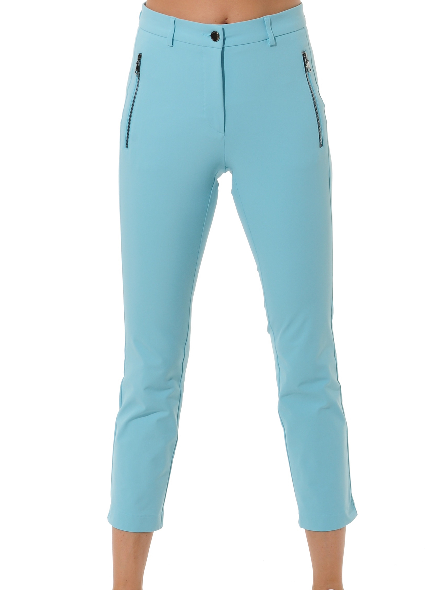 4way stretch cropped chinos sea