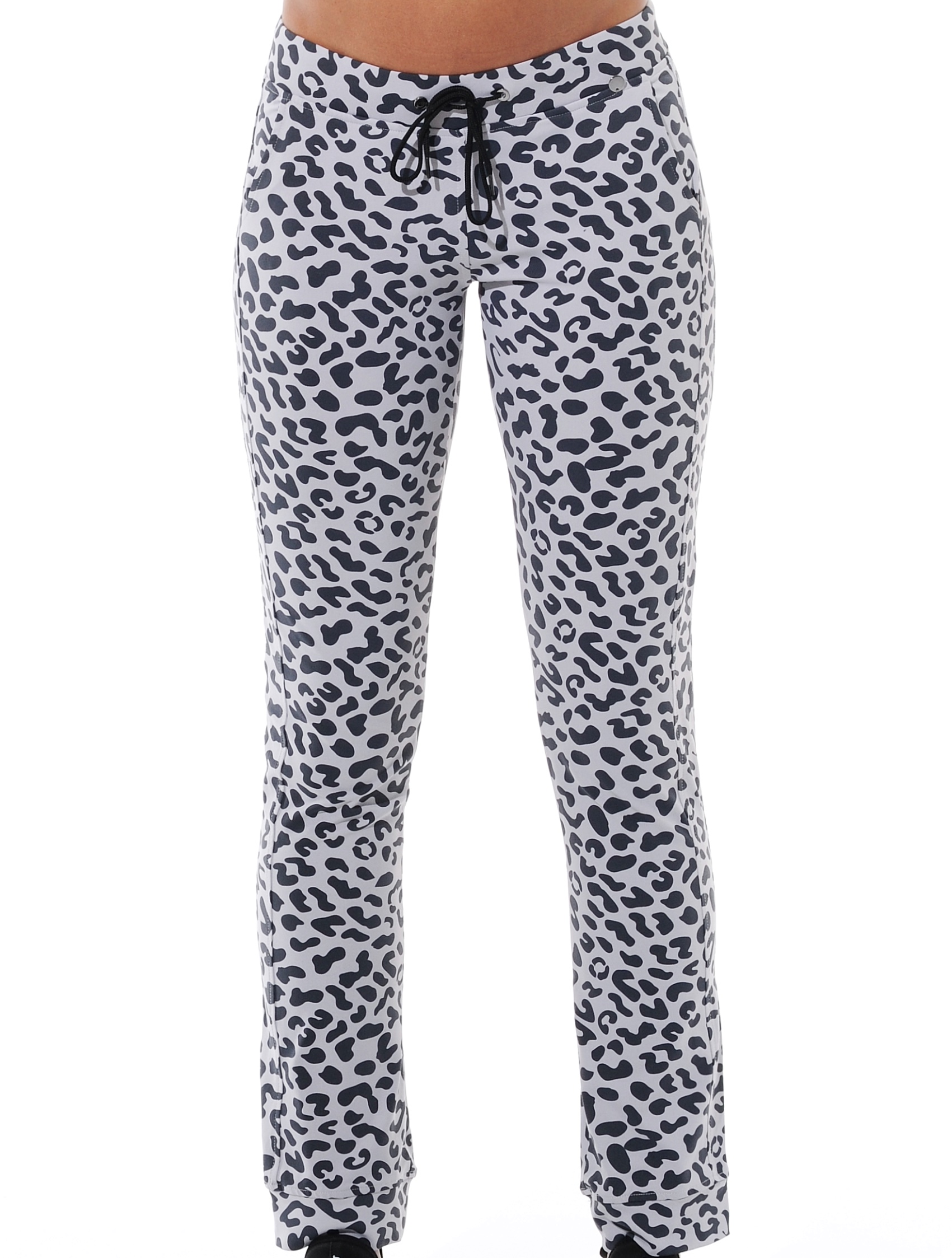 Jaguar print track pants grey/black 