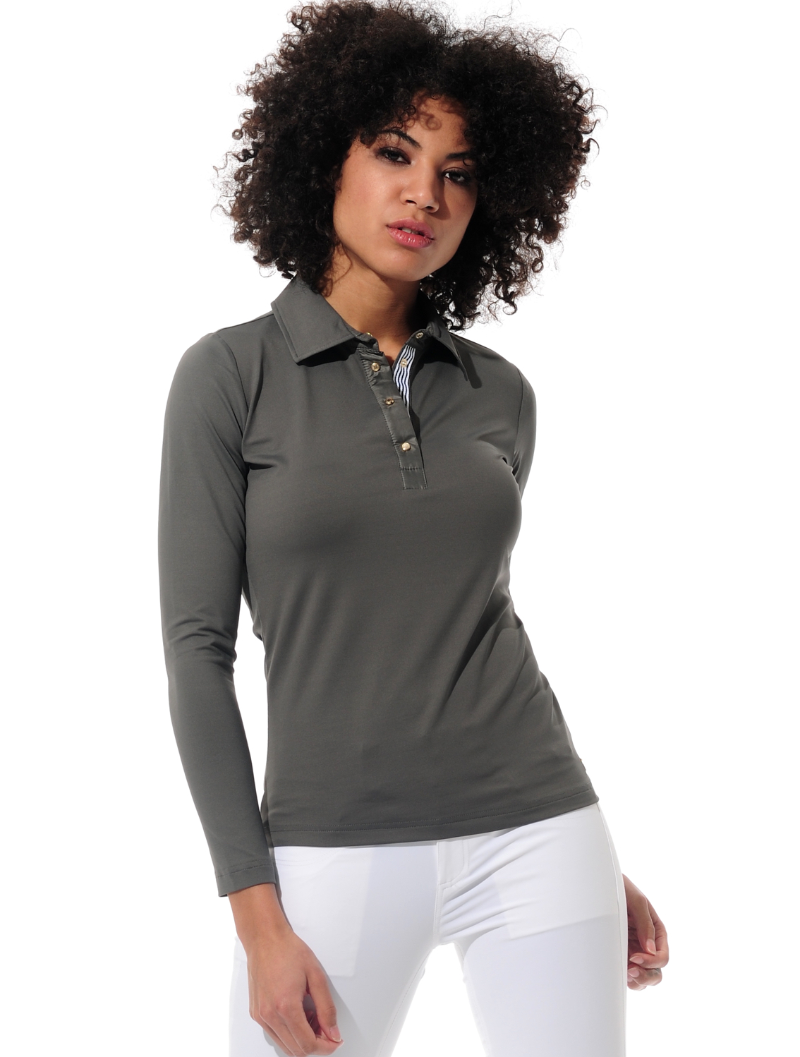 Meryl polo shirt steel 