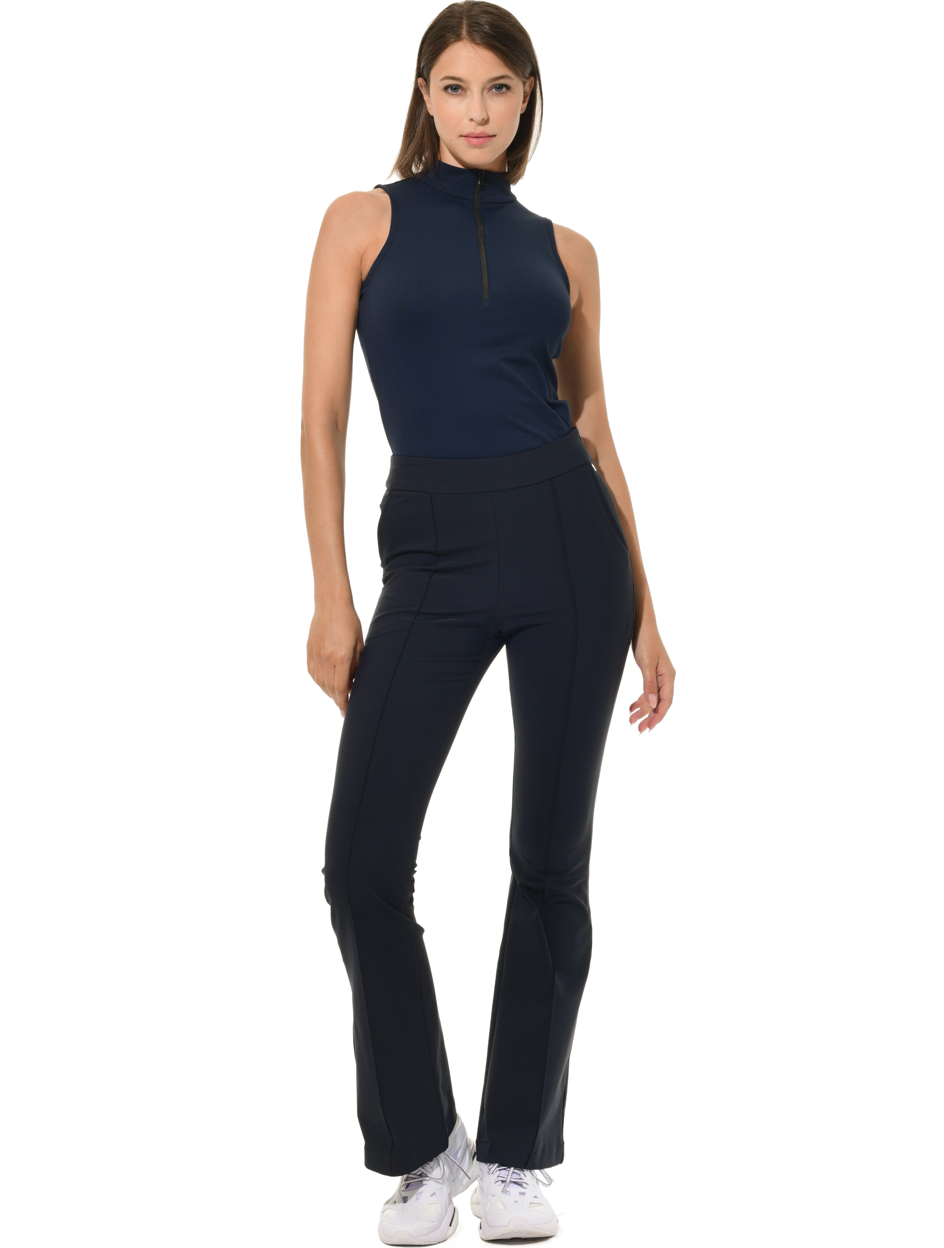 4way Stretch Flared Pants night blue