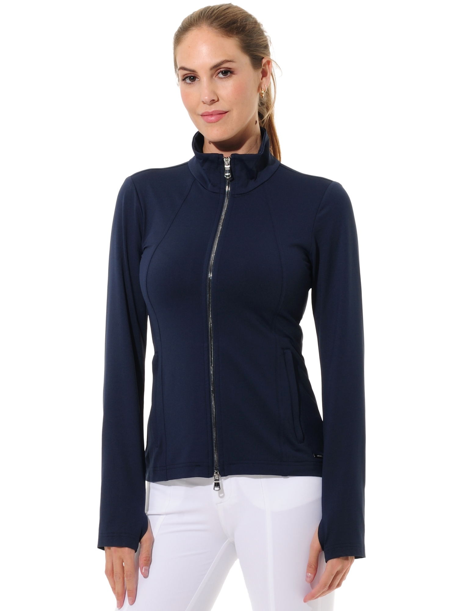 Jersey Golf Jacke navy