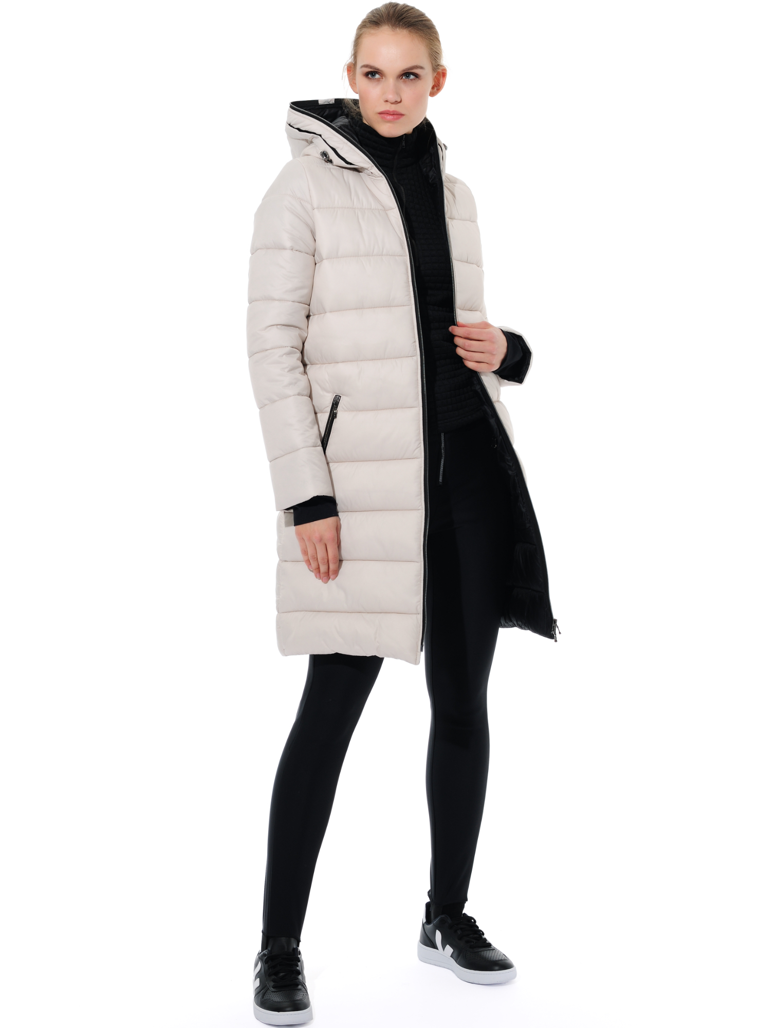 Puffer Coat linen