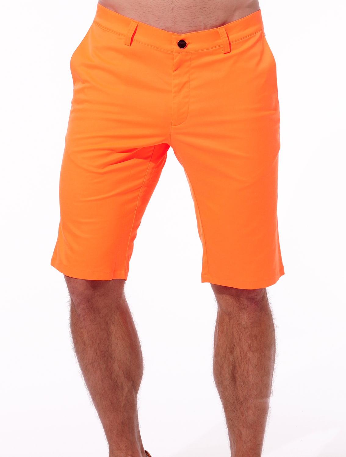 stretch shorts neon orange 