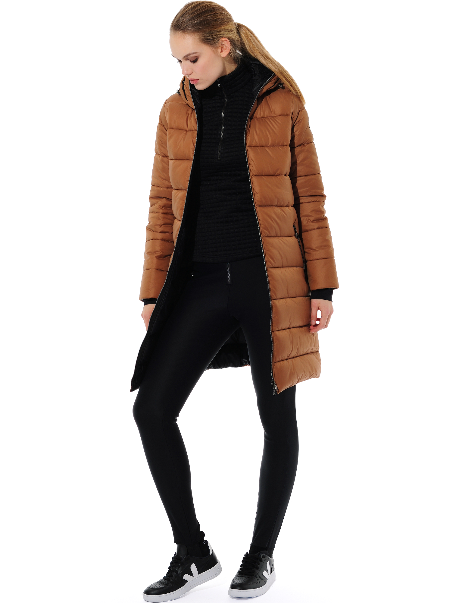 Puffer Coat ocre