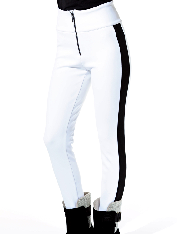 4way stretch Schoeller slim wedge pants white/black 