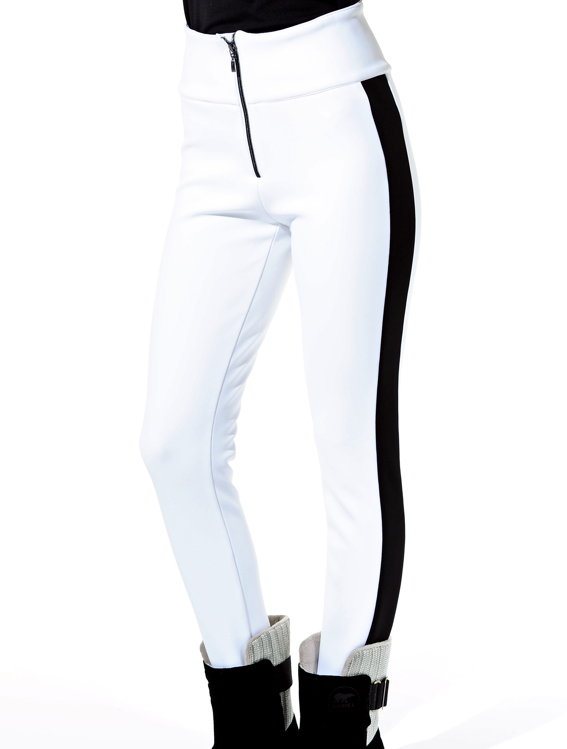 Steghose aus Schoeller 4way Stretch white/black