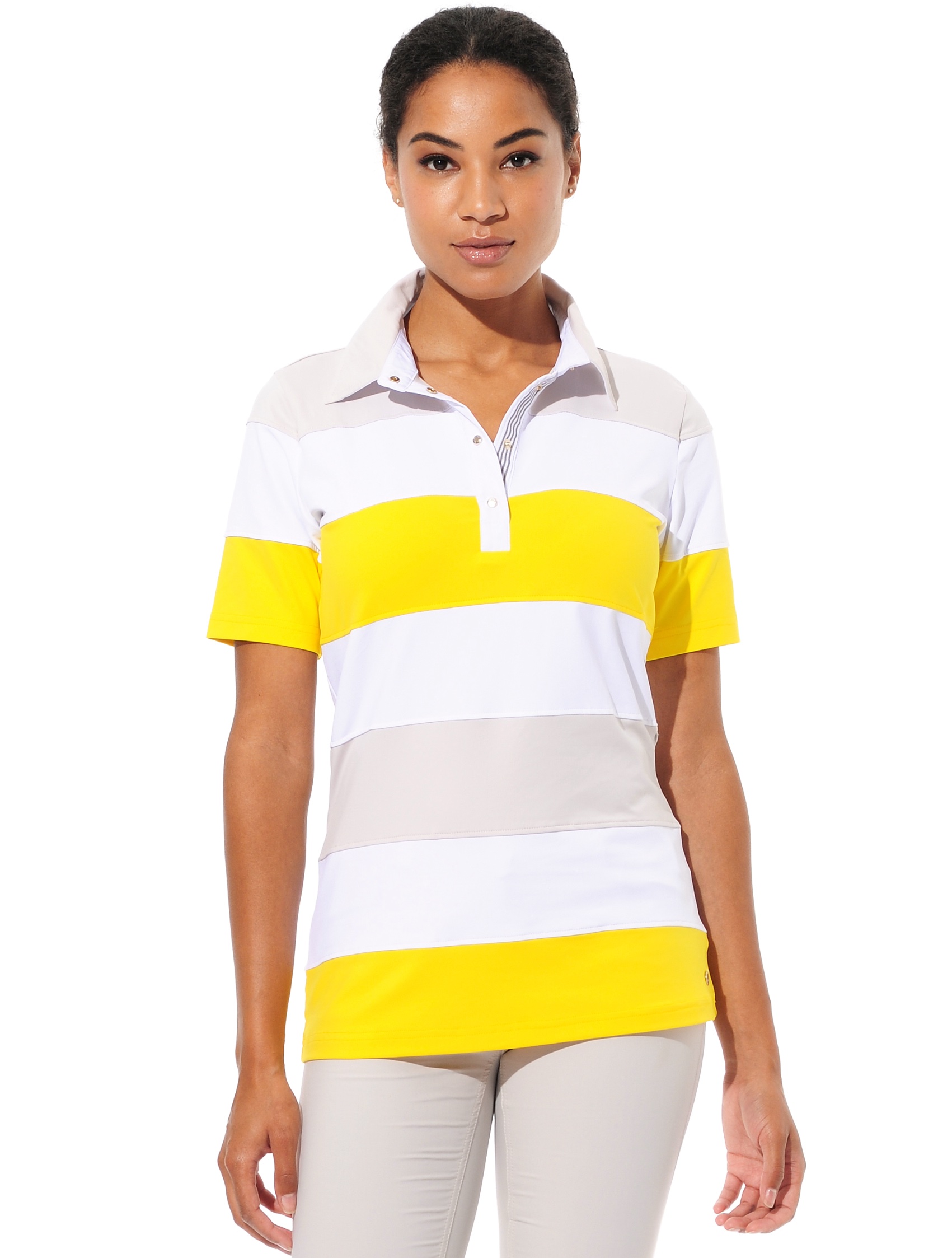 Meryl polo shirt linen/sun 